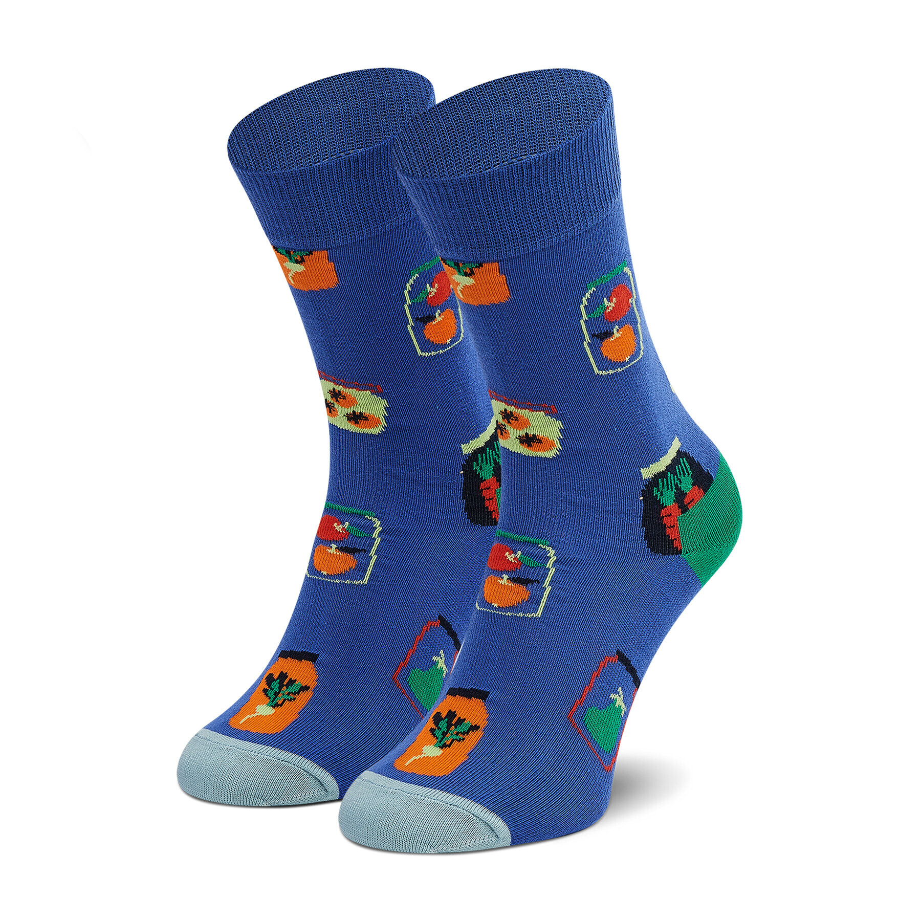 Happy Socks Ponožky Vysoké Unisex SHAR01-6300 Modrá - Pepit.sk