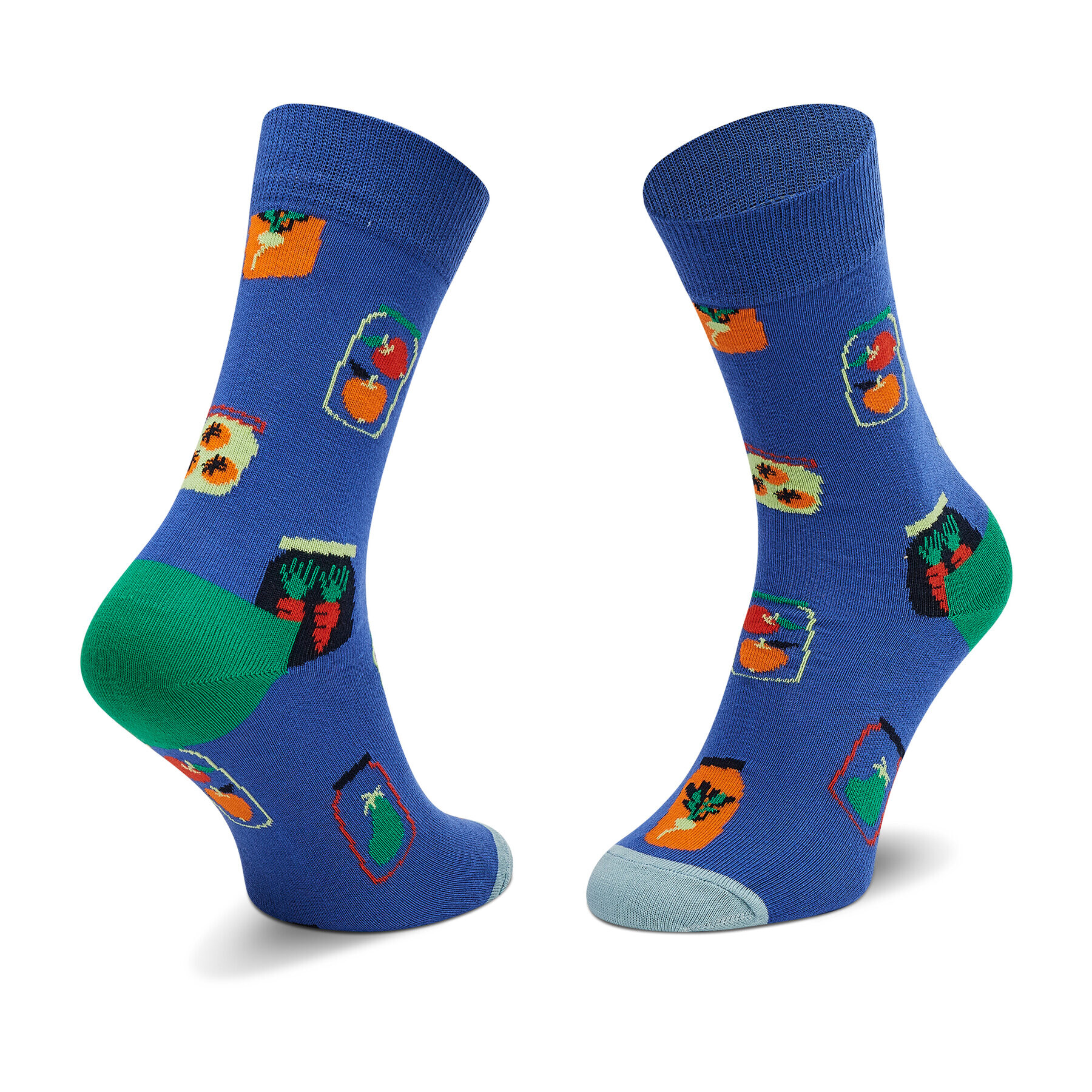 Happy Socks Ponožky Vysoké Unisex SHAR01-6300 Modrá - Pepit.sk