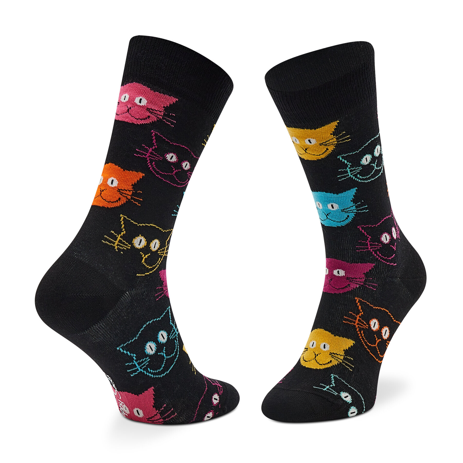 Happy Socks Súprava 2 párov vysokých ponožiek unisex MJA02-9050 Čierna - Pepit.sk