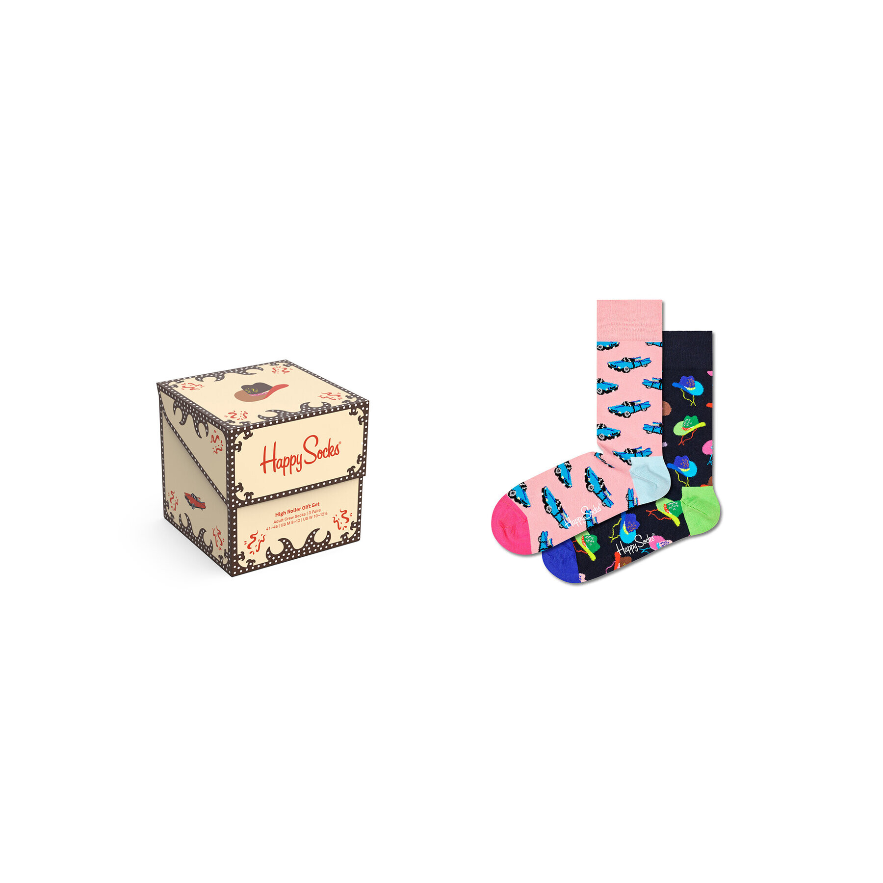 Happy Socks Súprava 2 párov vysokých ponožiek unisex XJMR02-1300 Farebná - Pepit.sk