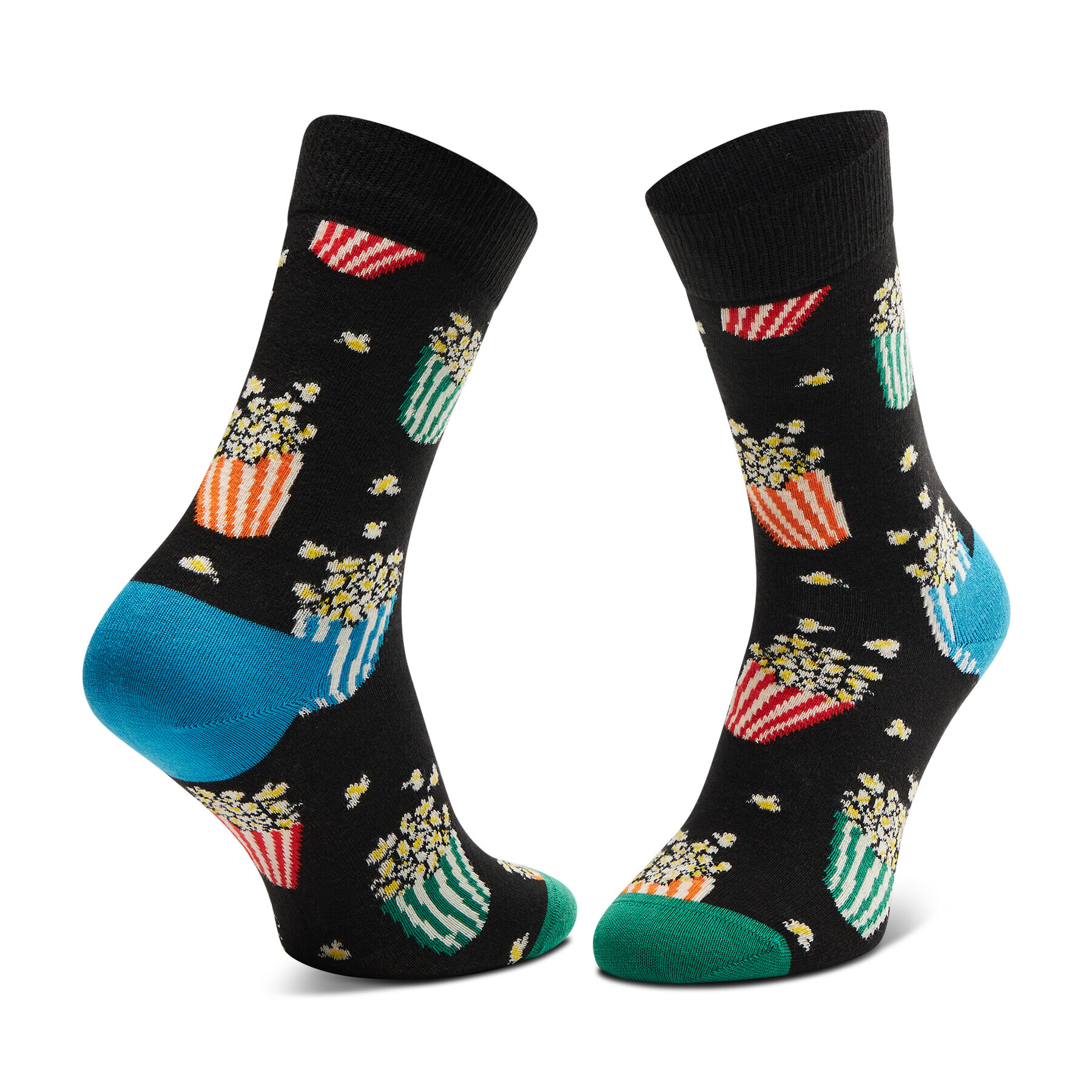 Happy Socks Súprava 2 párov vysokých ponožiek unisex XSNA02-6300 Čierna - Pepit.sk