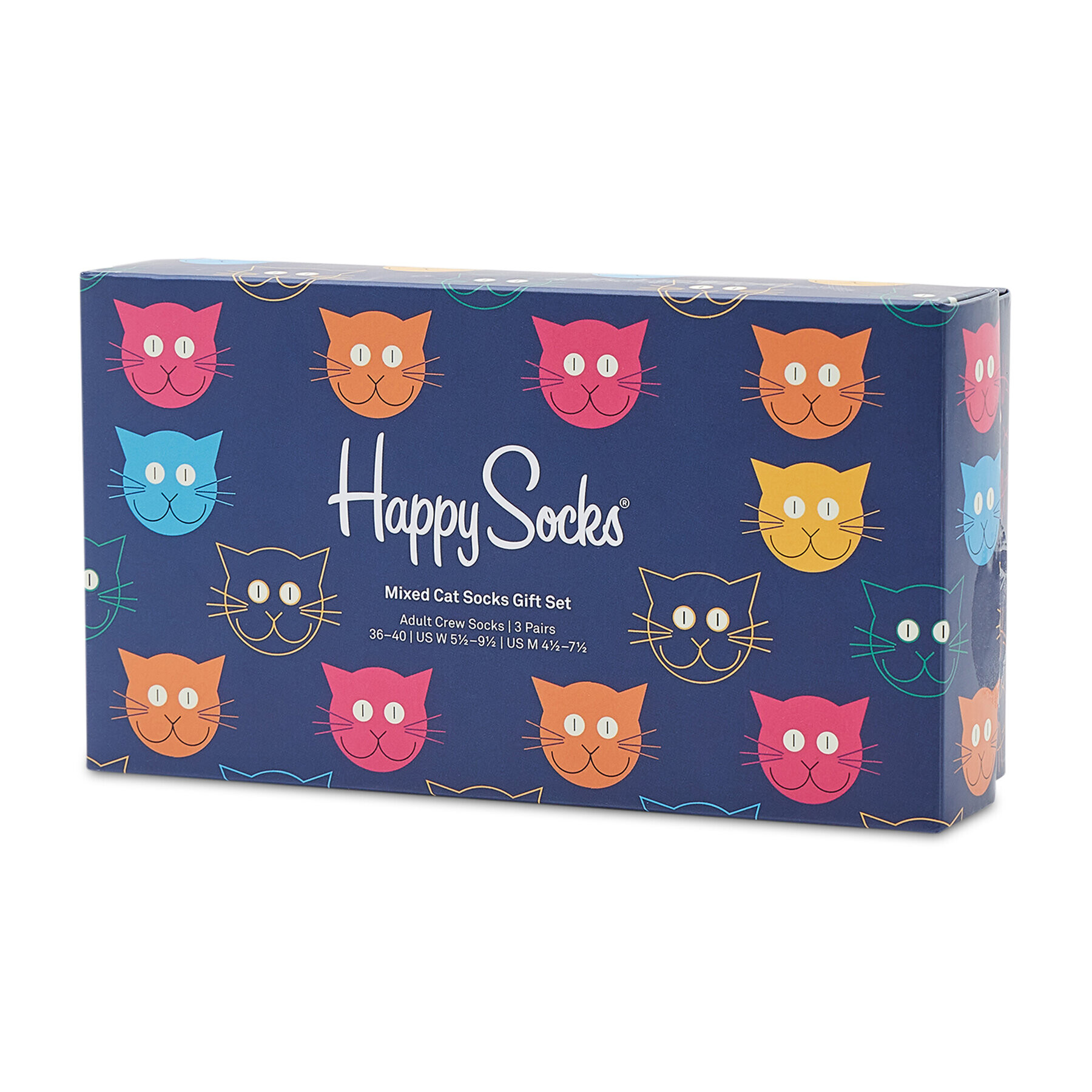 Happy Socks Súprava 3 párov vysokých ponožiek unisex XMJA08-0150 Čierna - Pepit.sk