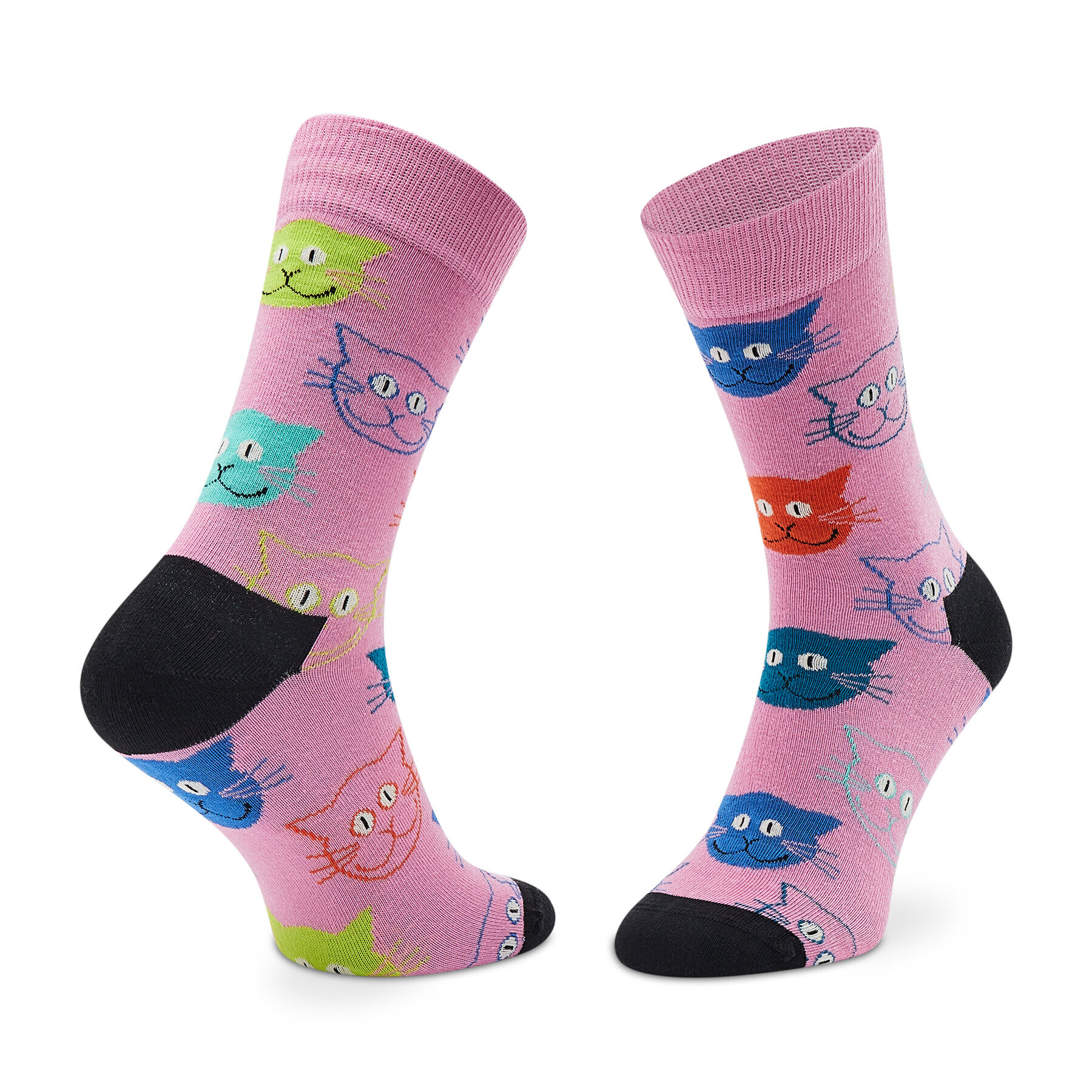 Happy Socks Súprava 3 párov vysokých ponožiek unisex XMJA08-0150 Čierna - Pepit.sk