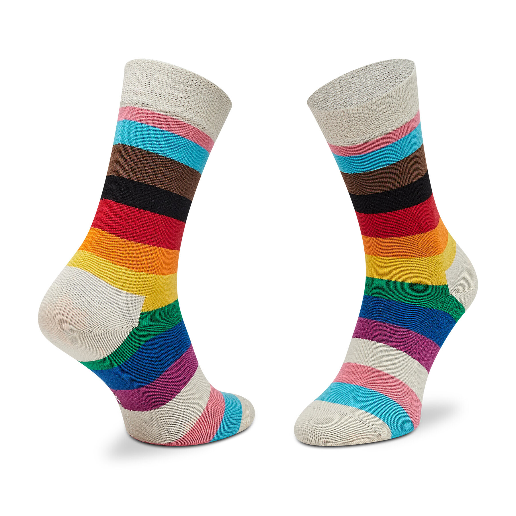 Happy Socks Súprava 3 párov vysokých ponožiek unisex XPRD08-1300 Biela - Pepit.sk