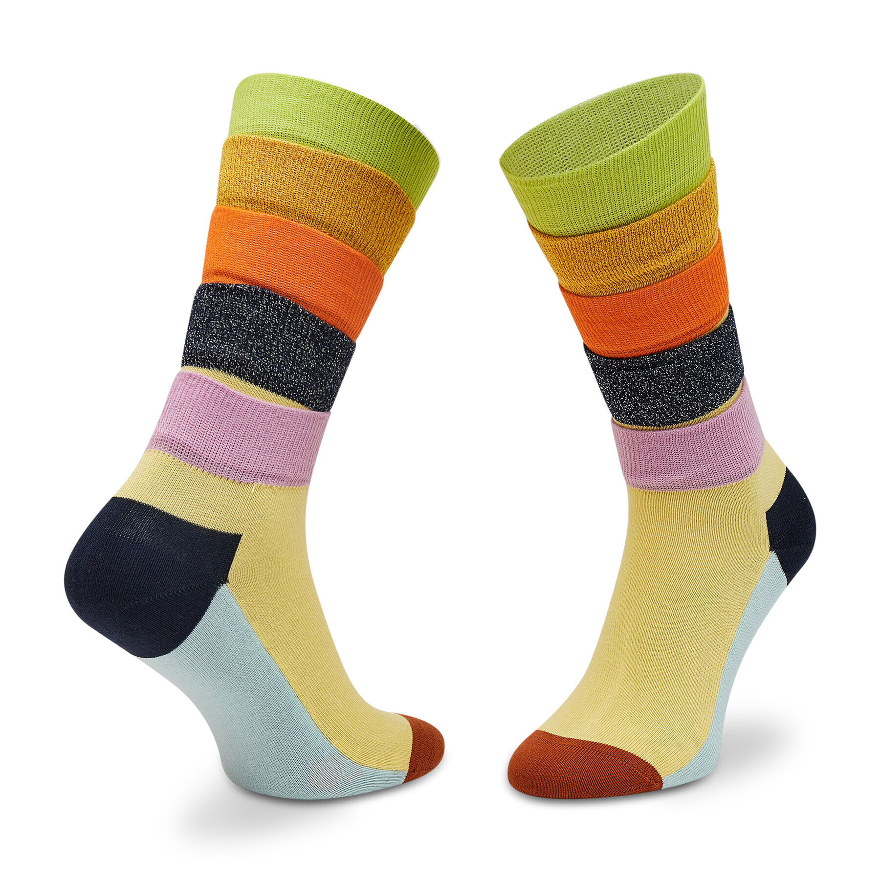 Happy Socks Súprava 3 párov vysokých ponožiek unisex XTHR08-0200 Ružová - Pepit.sk