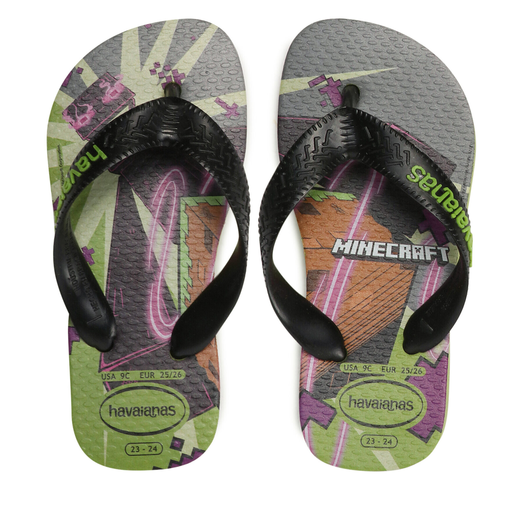 Havaianas Žabky Minecraft 41451250891 Čierna - Pepit.sk