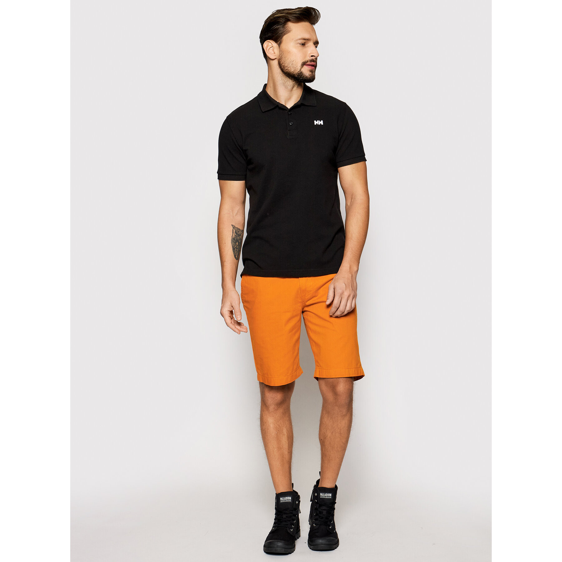 Helly Hansen Bavlnené šortky Bermuda 33940 Oranžová Regular Fit - Pepit.sk