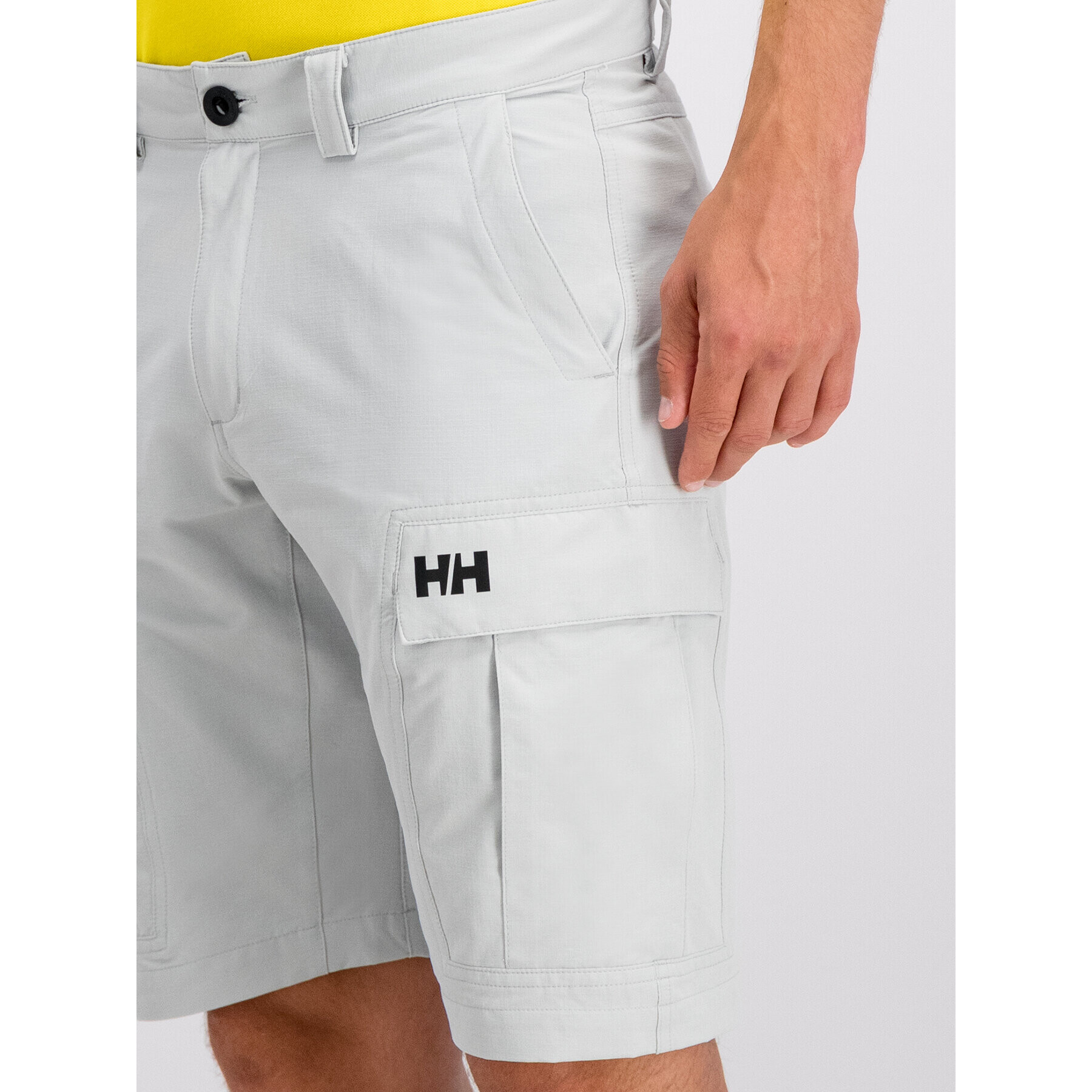 Helly Hansen Bavlnené šortky HH QD Cargo Shorts 11 54154 Sivá Regular Fit - Pepit.sk