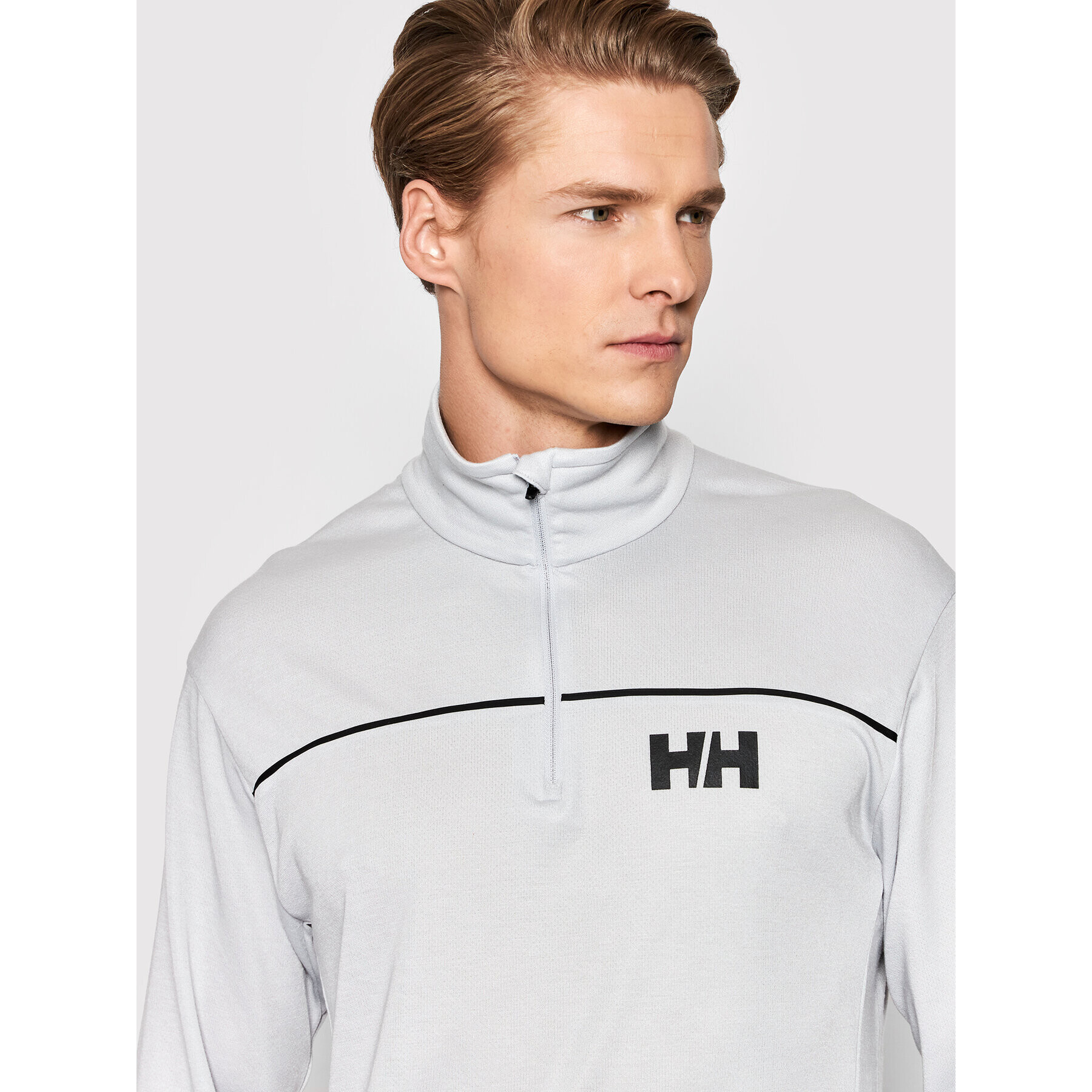 Helly Hansen Funkčné tričko Demi-Fermeture 30208 Sivá Regular Fit - Pepit.sk