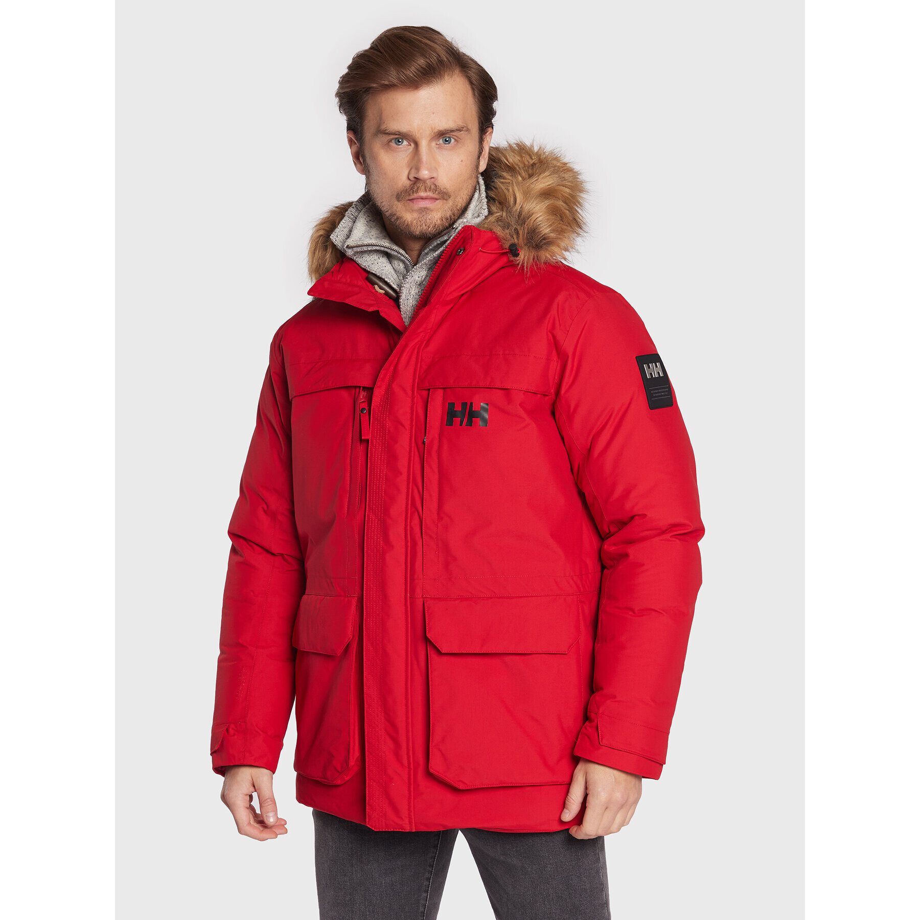 Helly Hansen Parka Nordsjo 53488 Červená Regular Fit - Pepit.sk