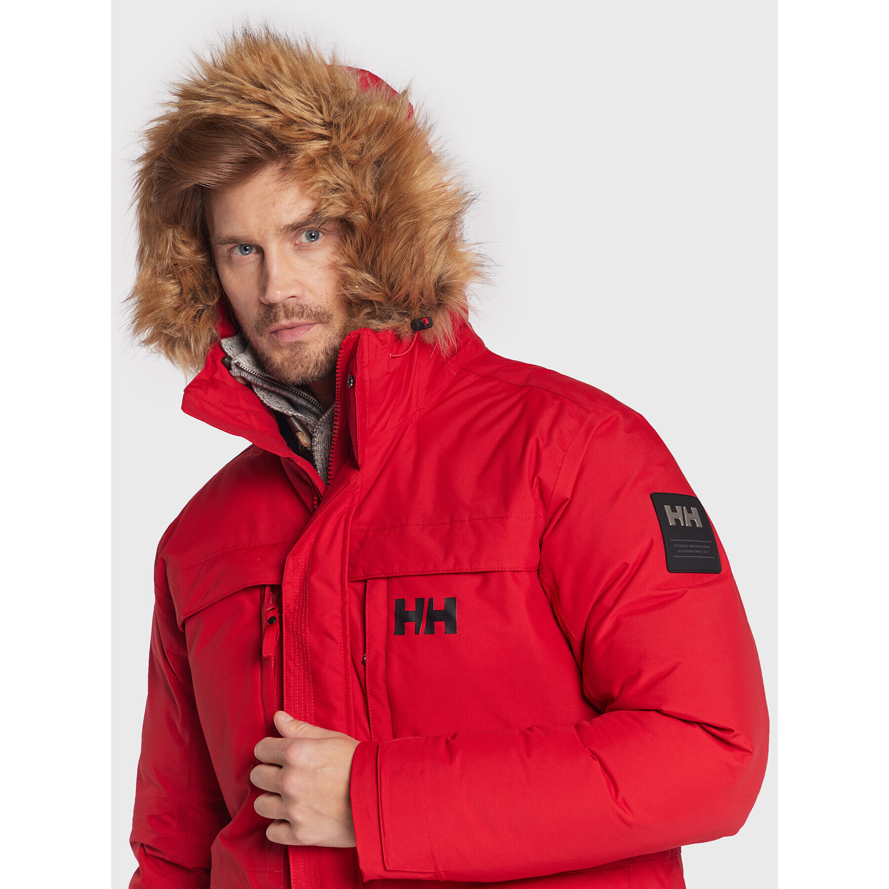 Helly Hansen Parka Nordsjo 53488 Červená Regular Fit - Pepit.sk