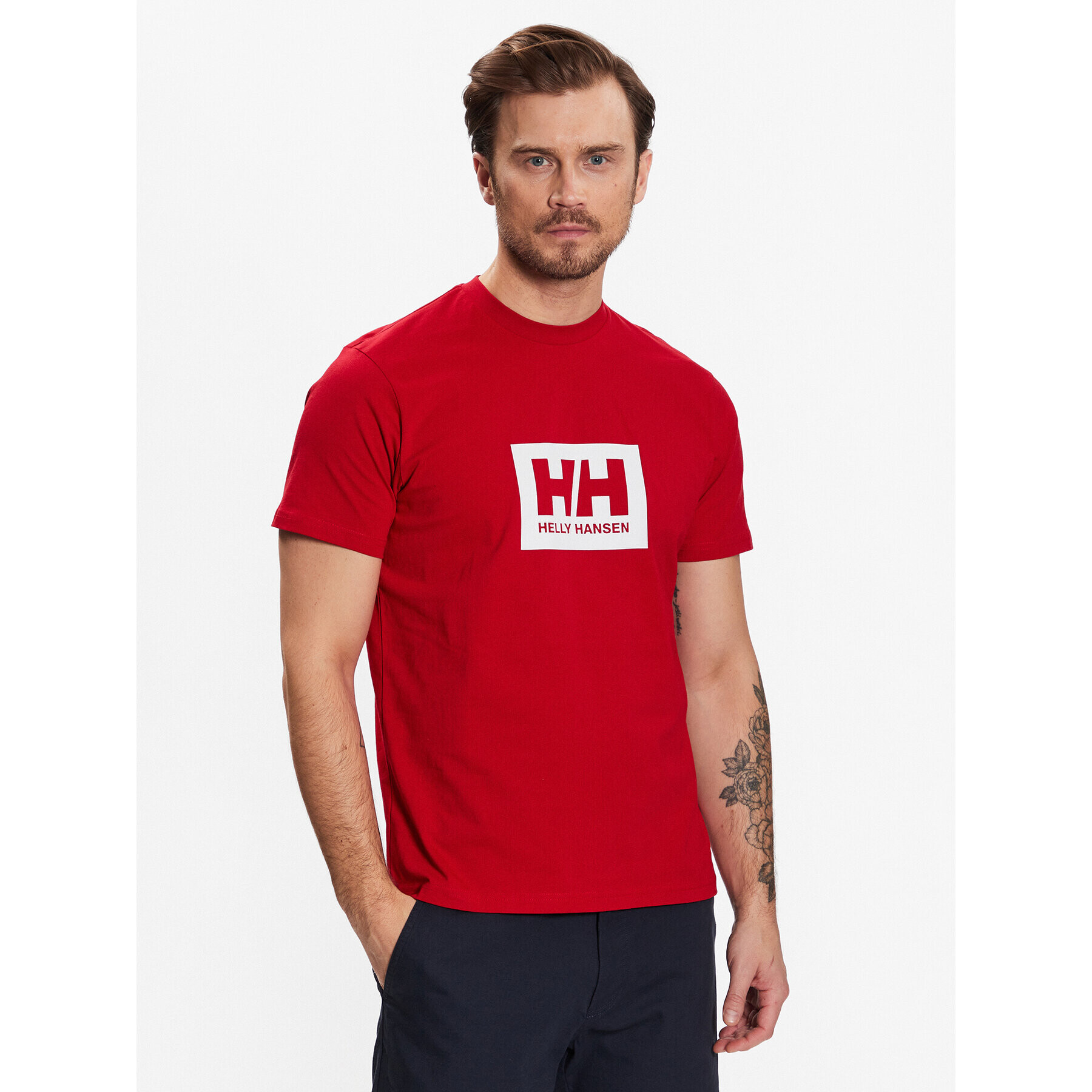 Helly Hansen Tričko Box 53285 Červená Regular Fit - Pepit.sk