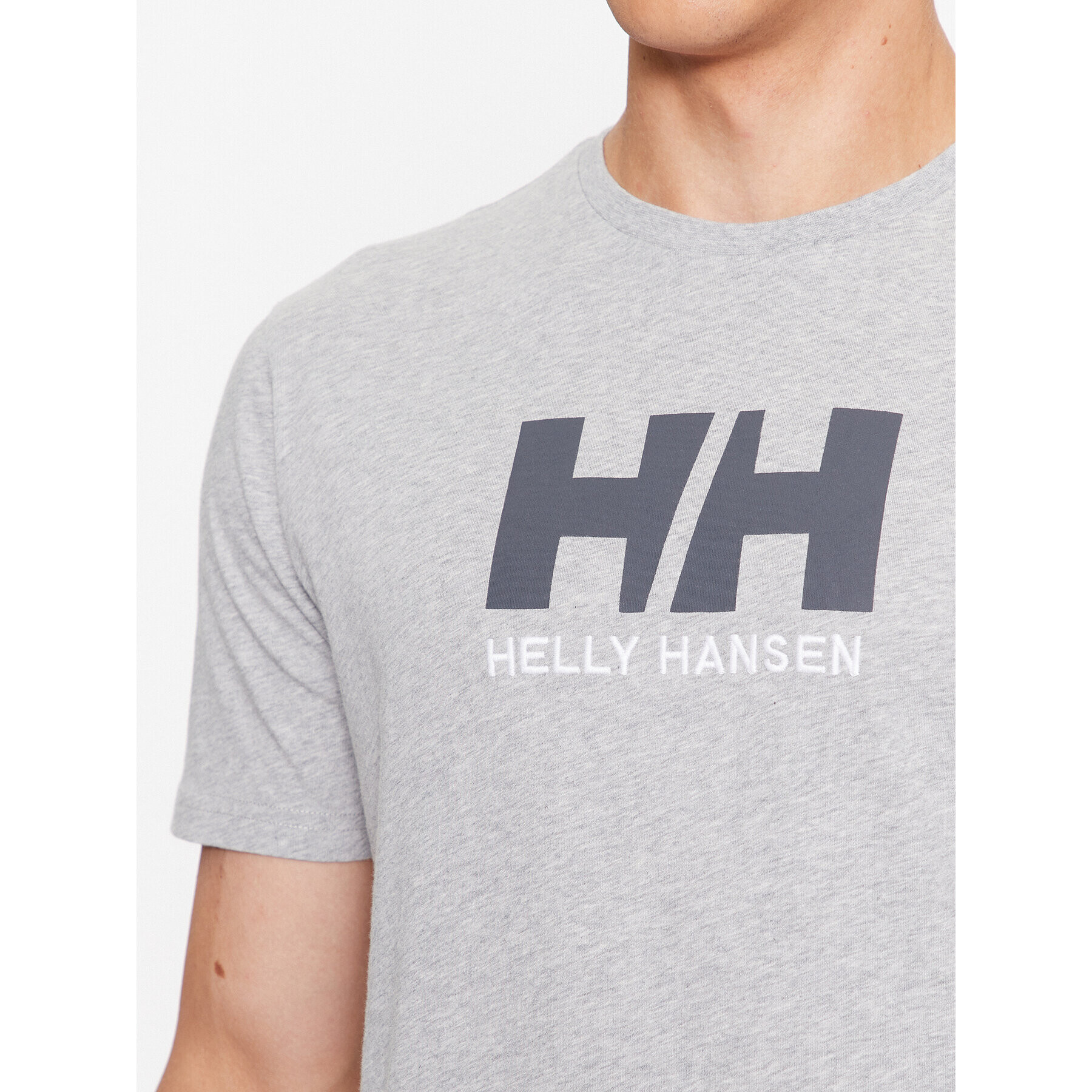 Helly Hansen Tričko Logo 33979 Sivá Regular Fit - Pepit.sk