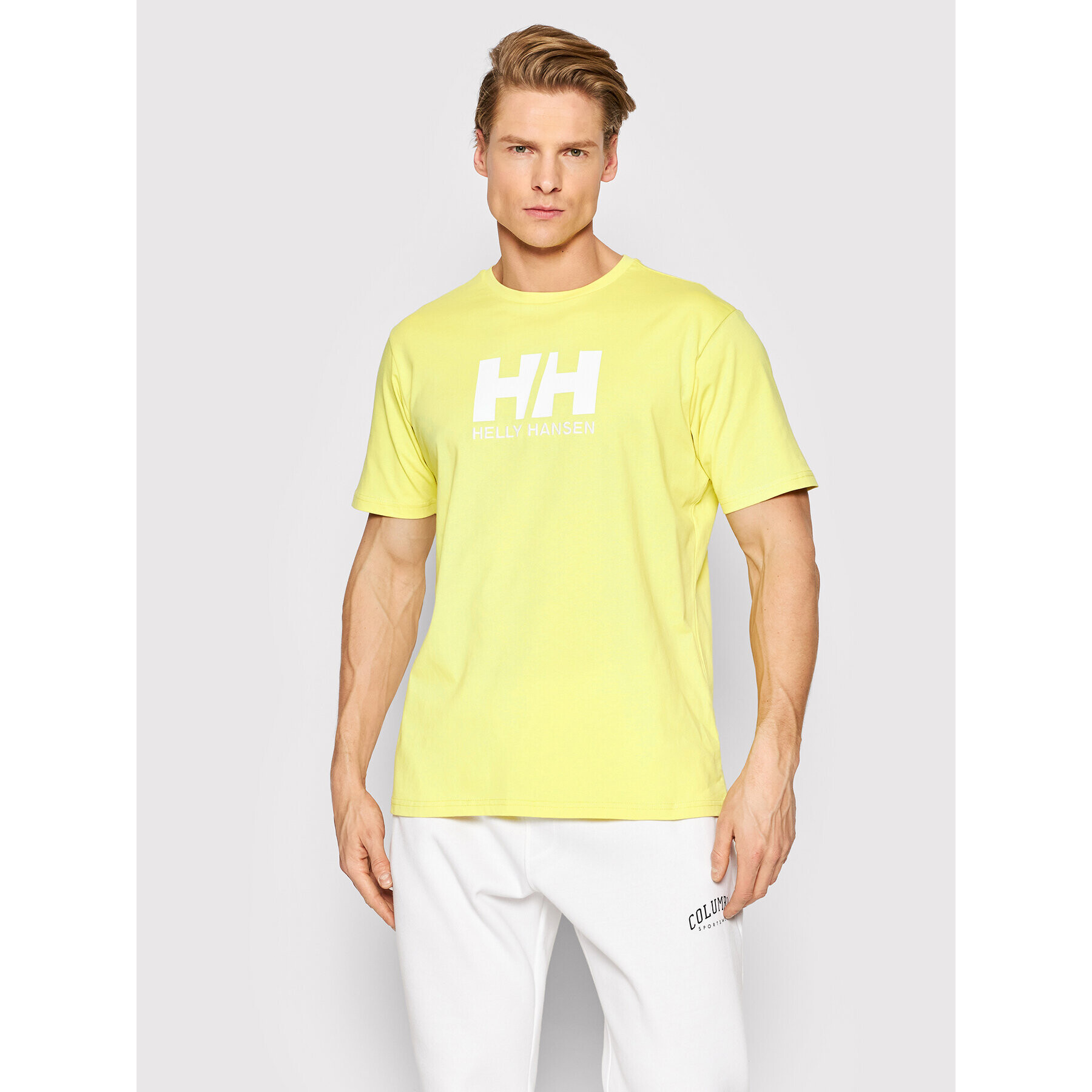 Helly Hansen Tričko Logo 33979 Žltá Regular Fit - Pepit.sk