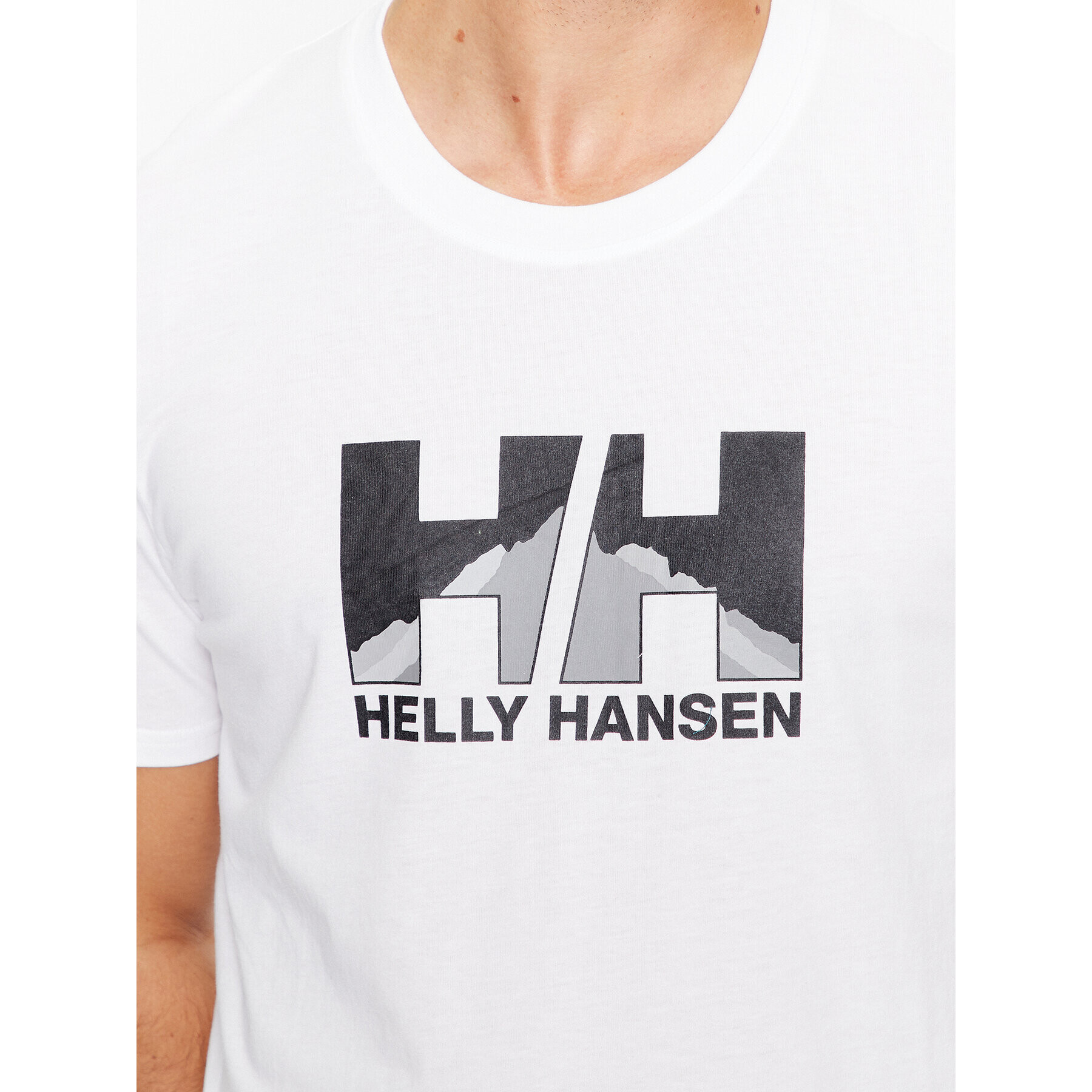 Helly Hansen Tričko Nord Graphic 62978 Biela Regular Fit - Pepit.sk