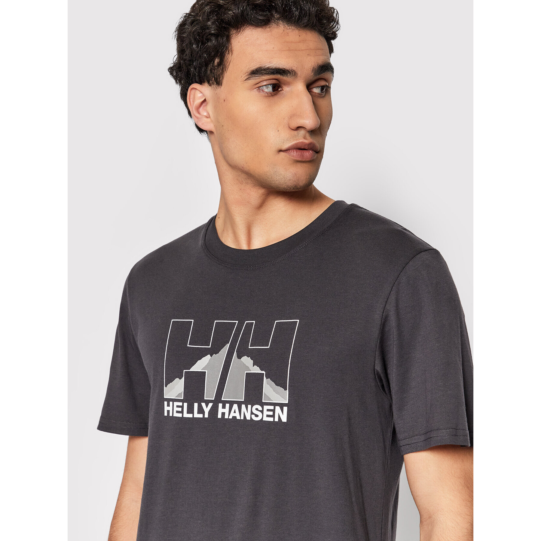 Helly Hansen Tričko Nord Graphic 62978 Sivá Regular Fit - Pepit.sk