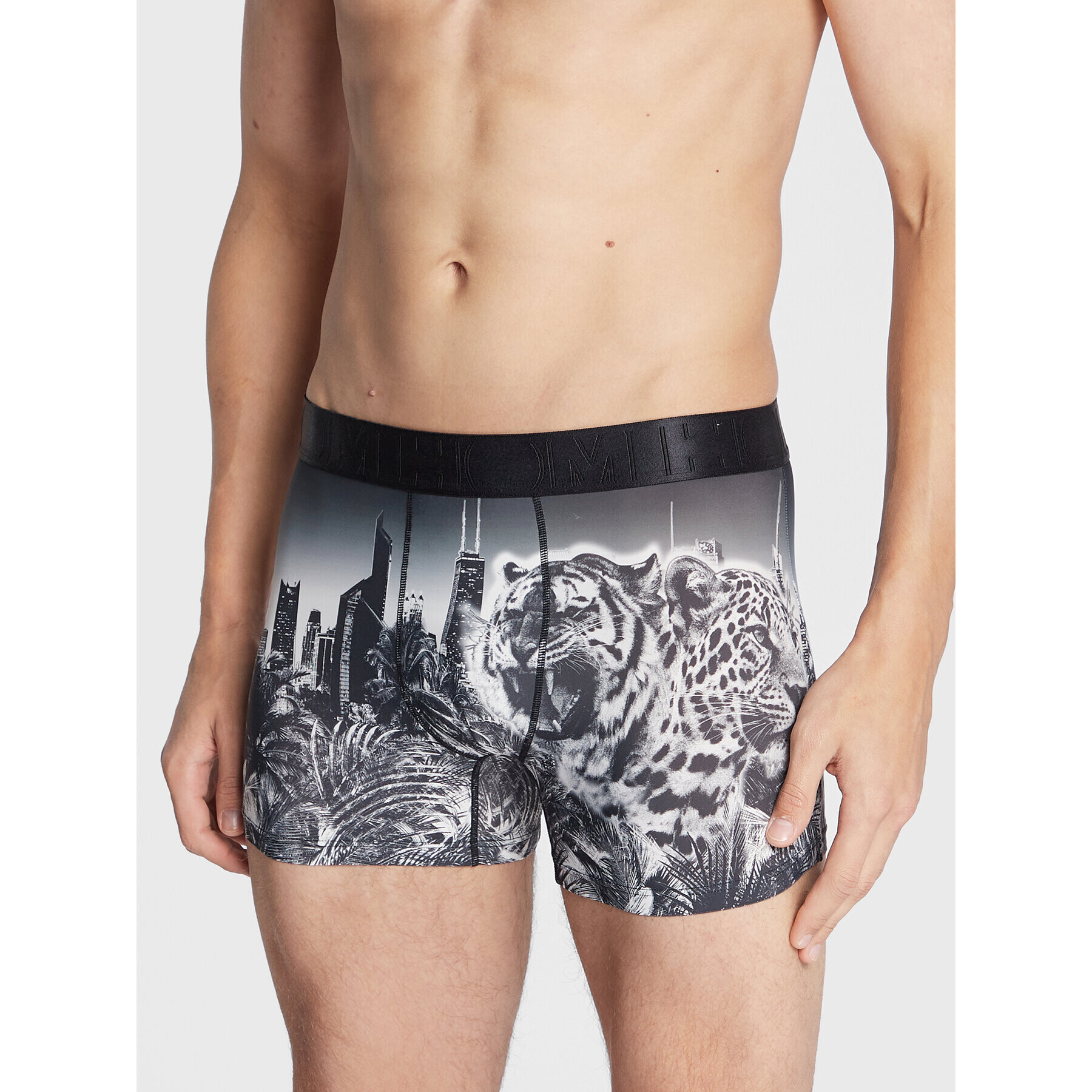 HOM Boxerky Urban Jungle 402447 Čierna - Pepit.sk