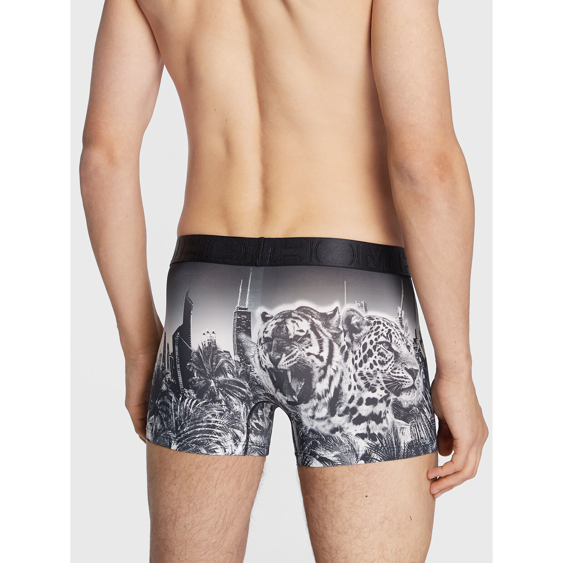 HOM Boxerky Urban Jungle 402447 Čierna - Pepit.sk