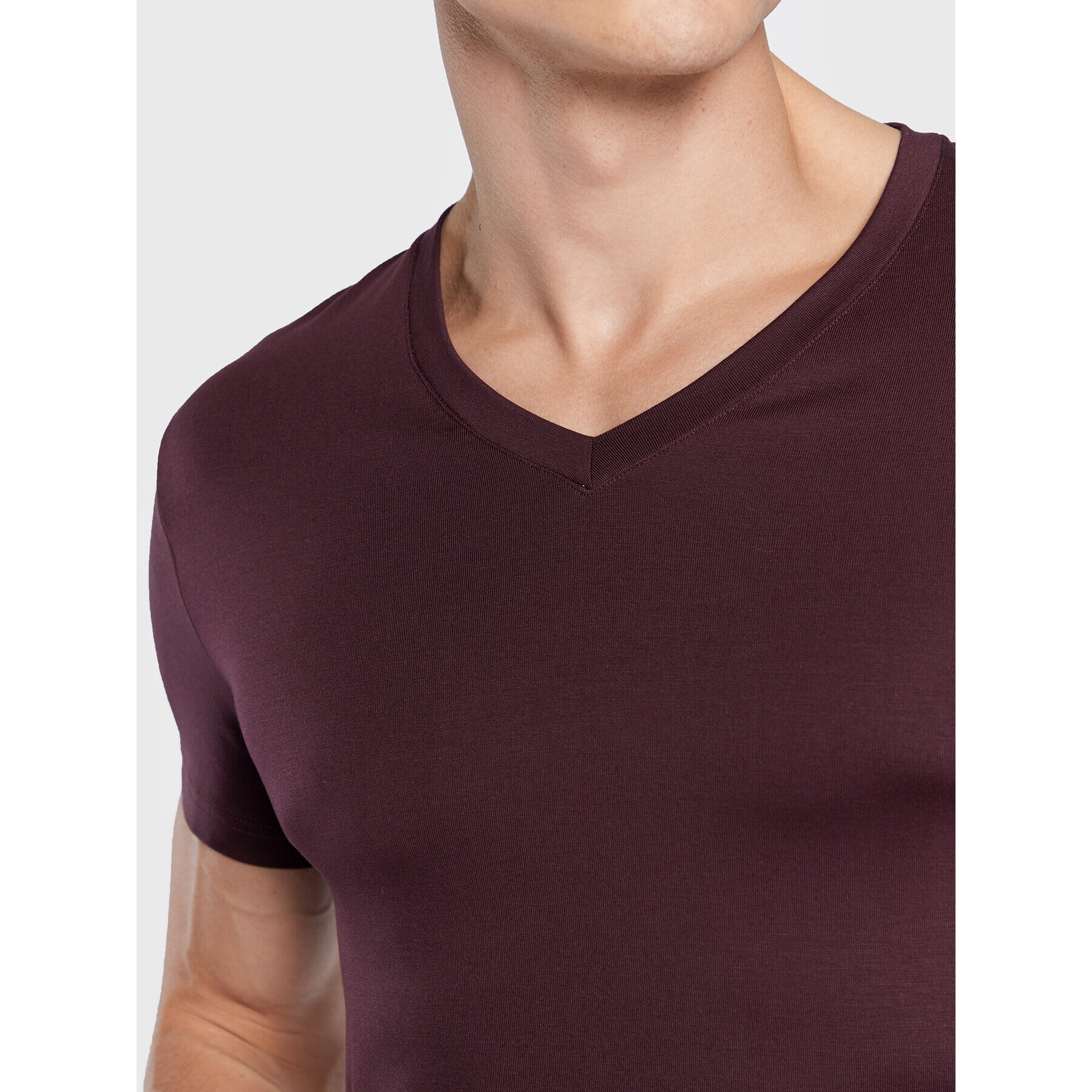 HOM Tielko Tencel Soft 402466 Bordová Regular Fit - Pepit.sk