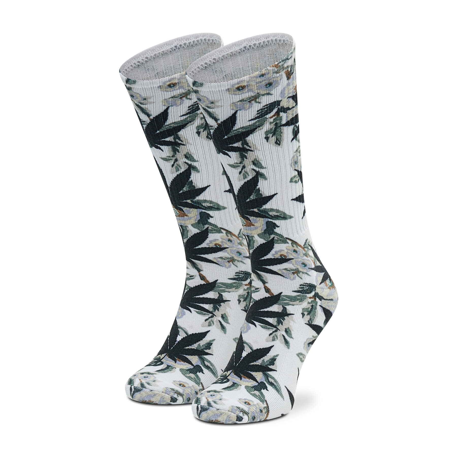 HUF Ponožky Vysoké Unisex Digital Plantlife SK00620 Biela - Pepit.sk