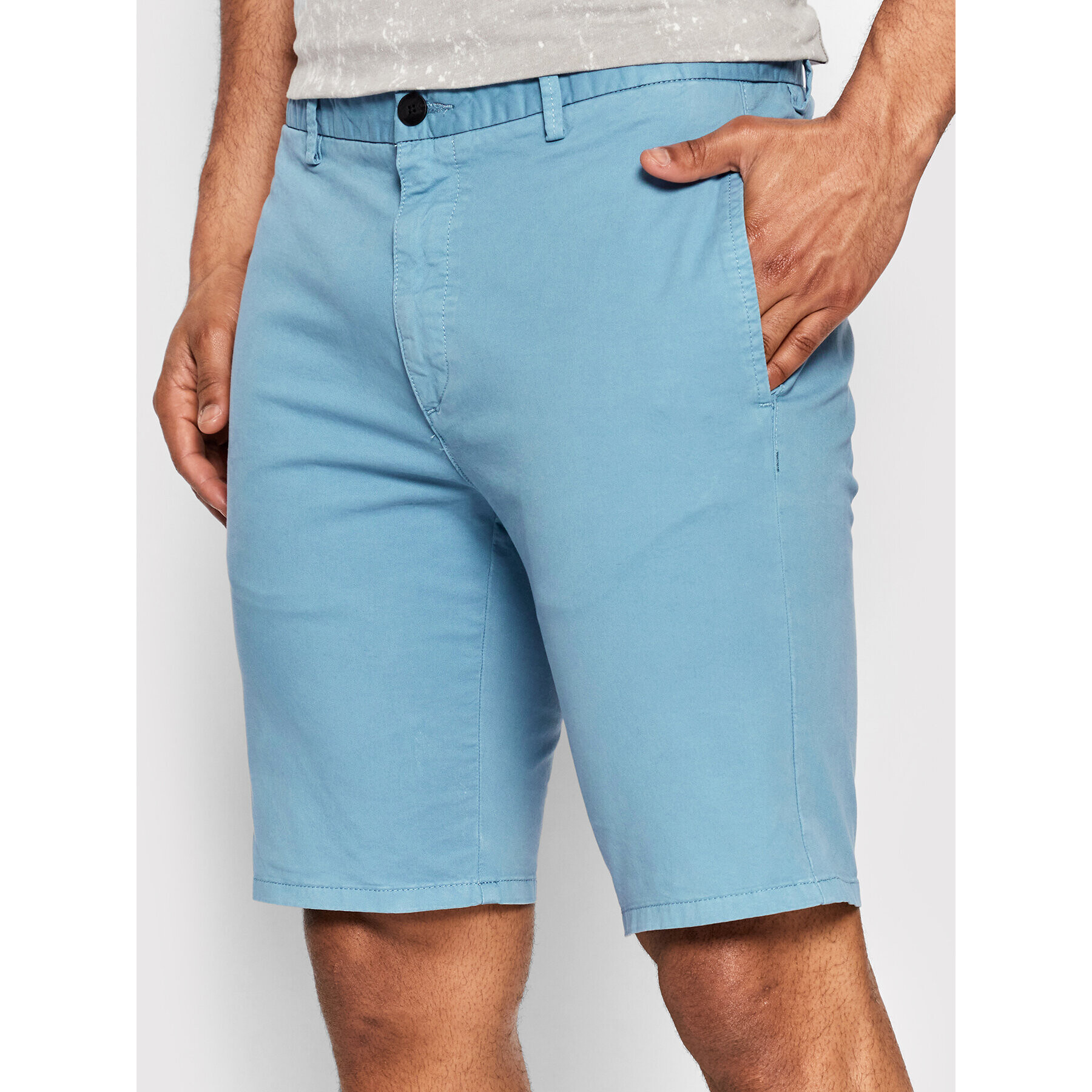 Hugo Bavlnené šortky David222SD 50471182 Modrá Slim Fit - Pepit.sk