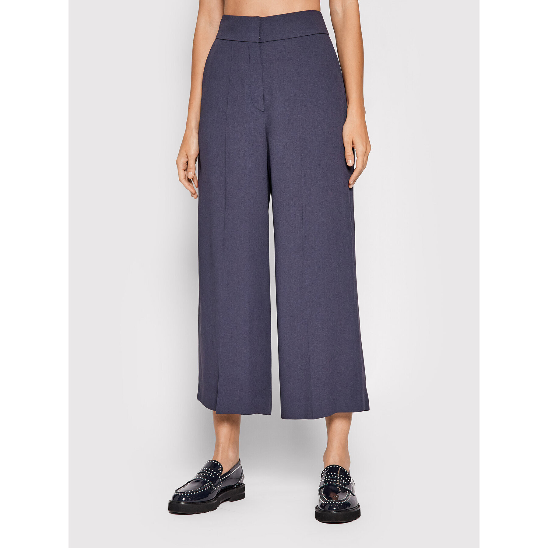 Hugo Culottes nohavice Halasa 50460525 Tmavomodrá Regular Fit - Pepit.sk