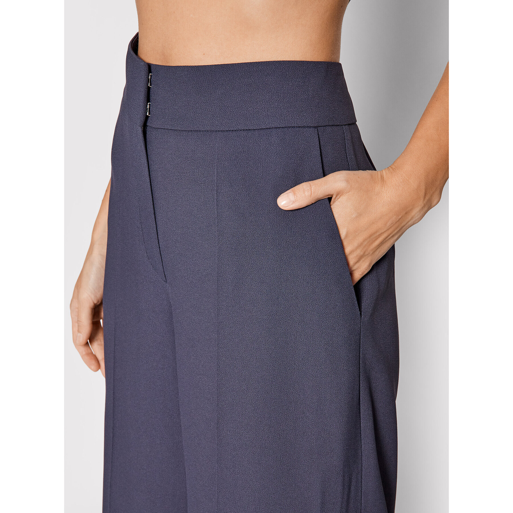 Hugo Culottes nohavice Halasa 50460525 Tmavomodrá Regular Fit - Pepit.sk