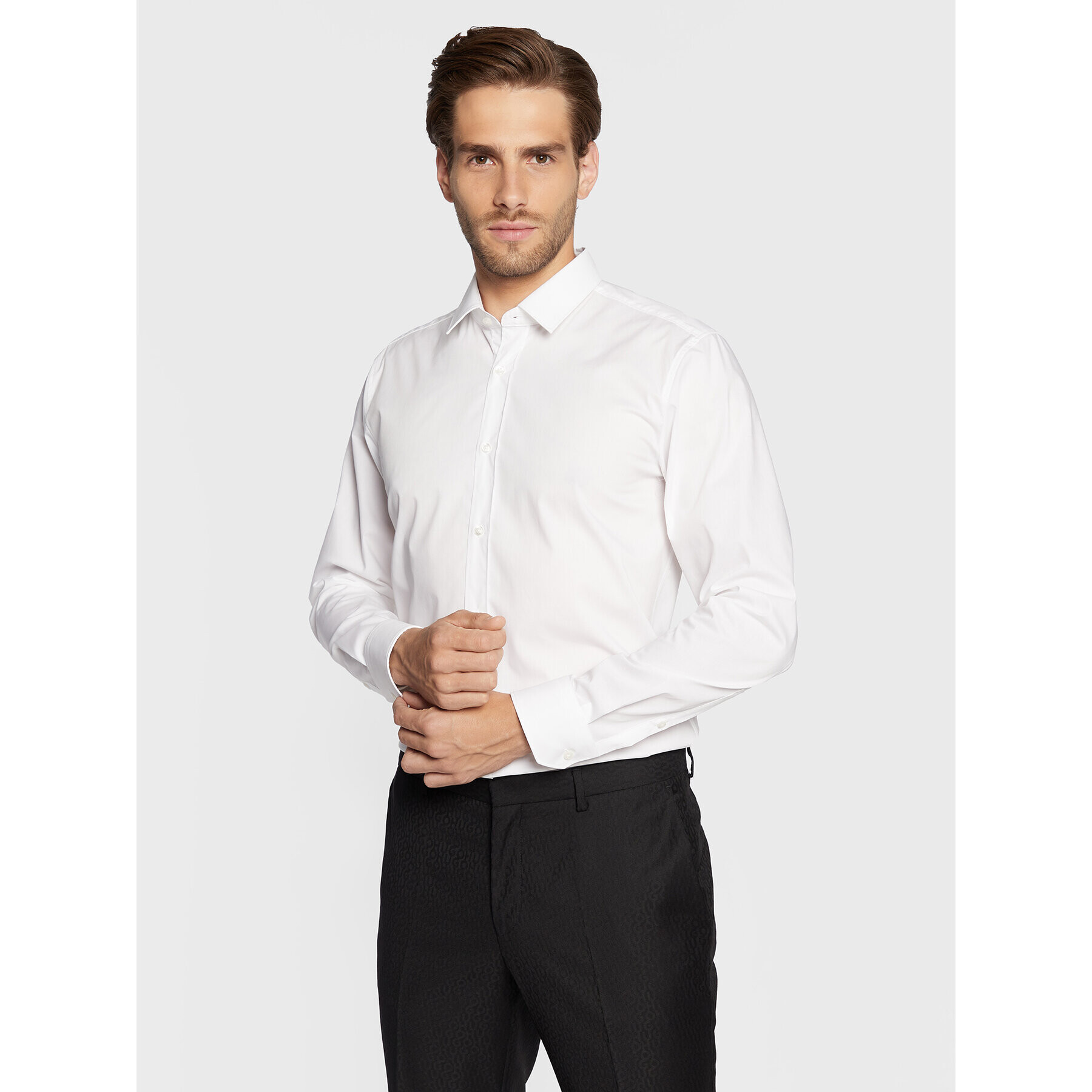 Hugo Košeľa Elisha02 50479396 Biela Extra Slim Fit - Pepit.sk