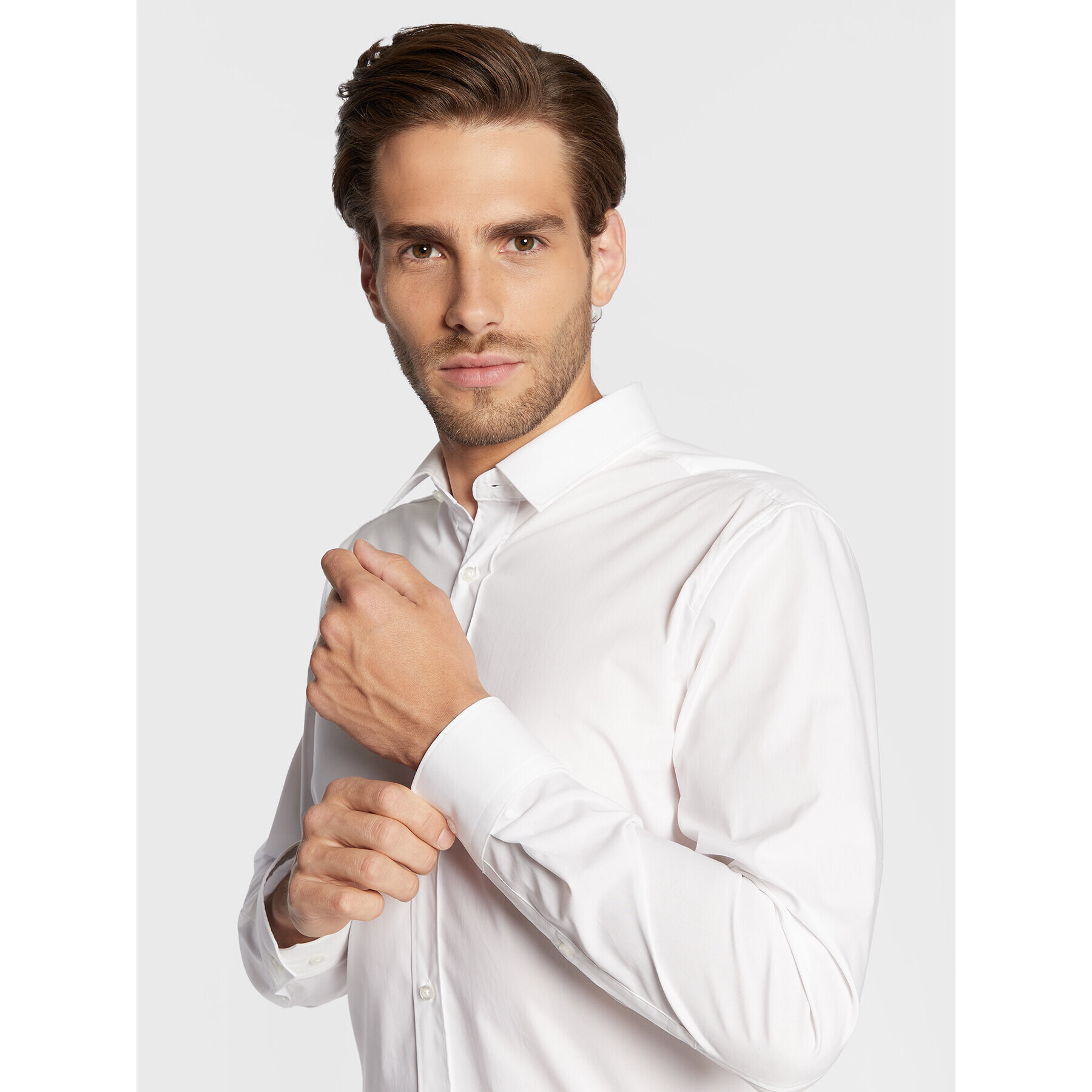 Hugo Košeľa Elisha02 50479396 Biela Extra Slim Fit - Pepit.sk