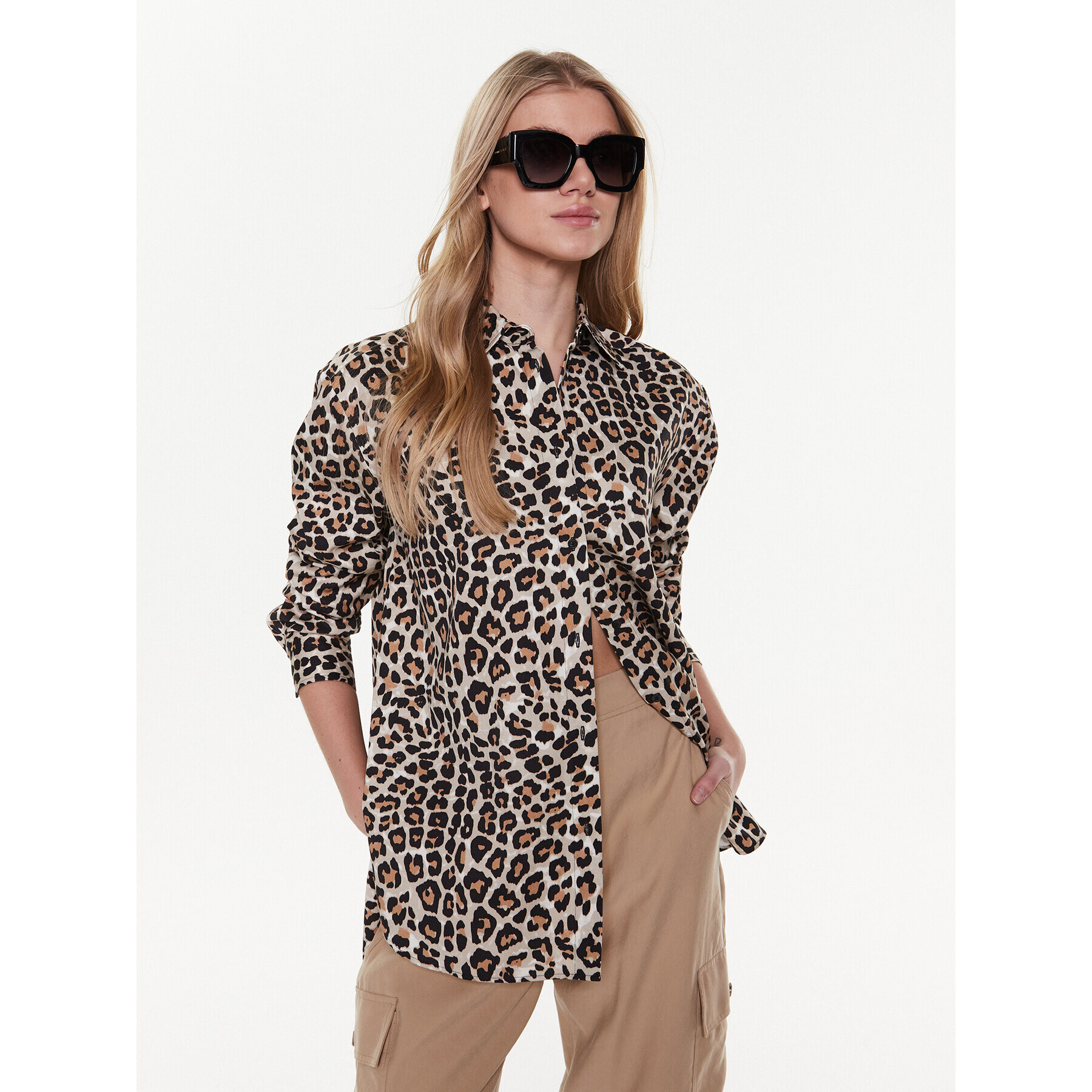 Hugo Košeľa The Boyfriend Shirt 50484436 Farebná Oversize - Pepit.sk