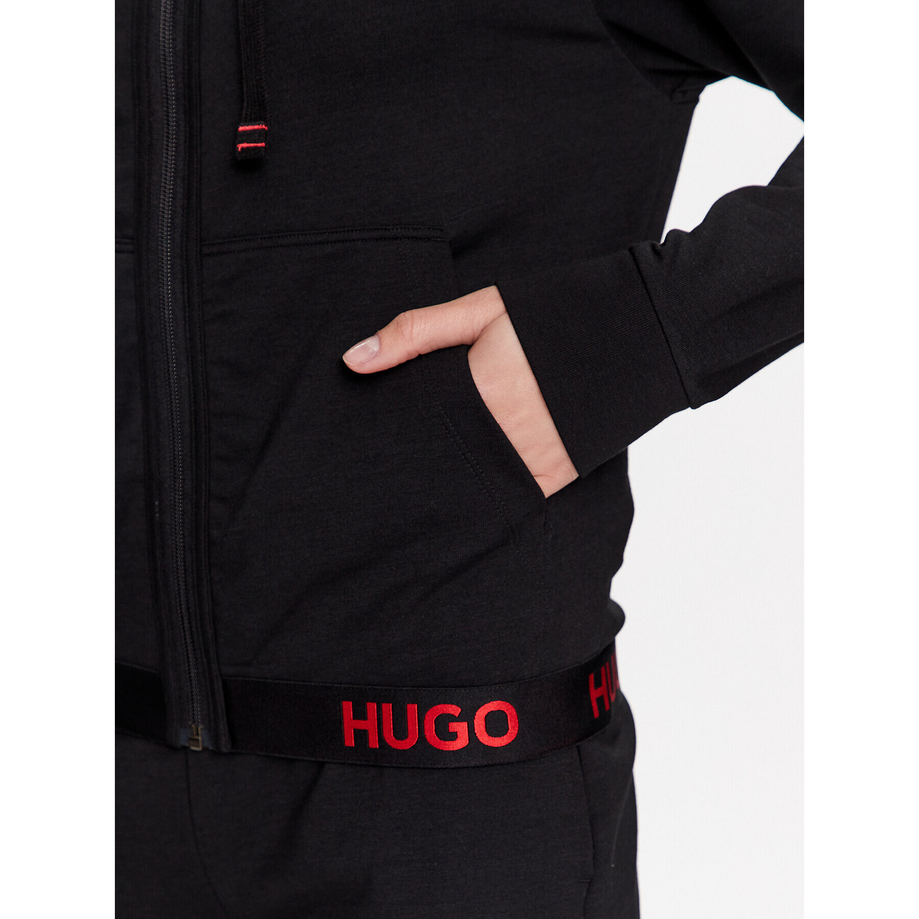 Hugo Mikina 50490599 Čierna Regular Fit - Pepit.sk