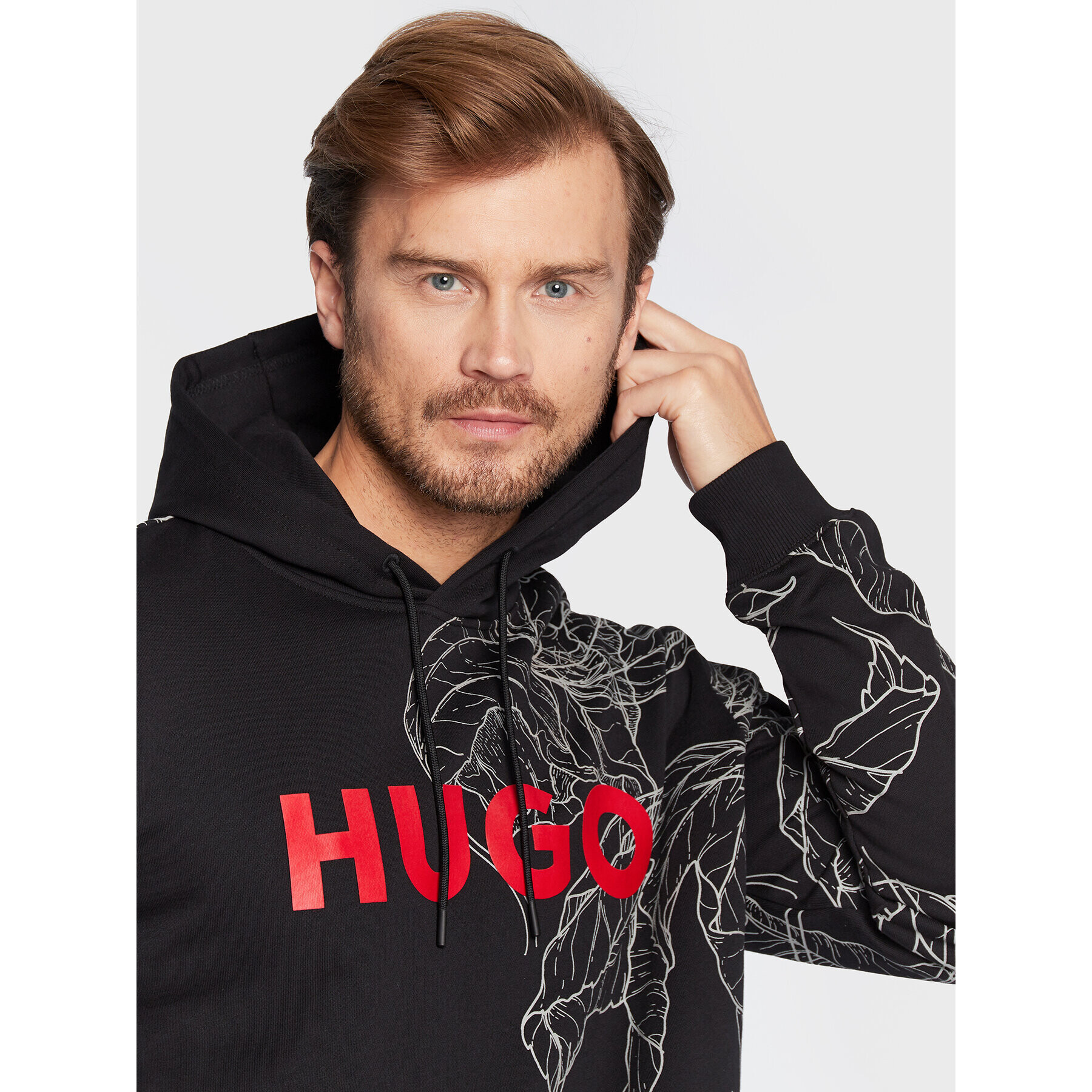 Hugo Mikina Danimaux 50477343 Čierna Regular Fit - Pepit.sk