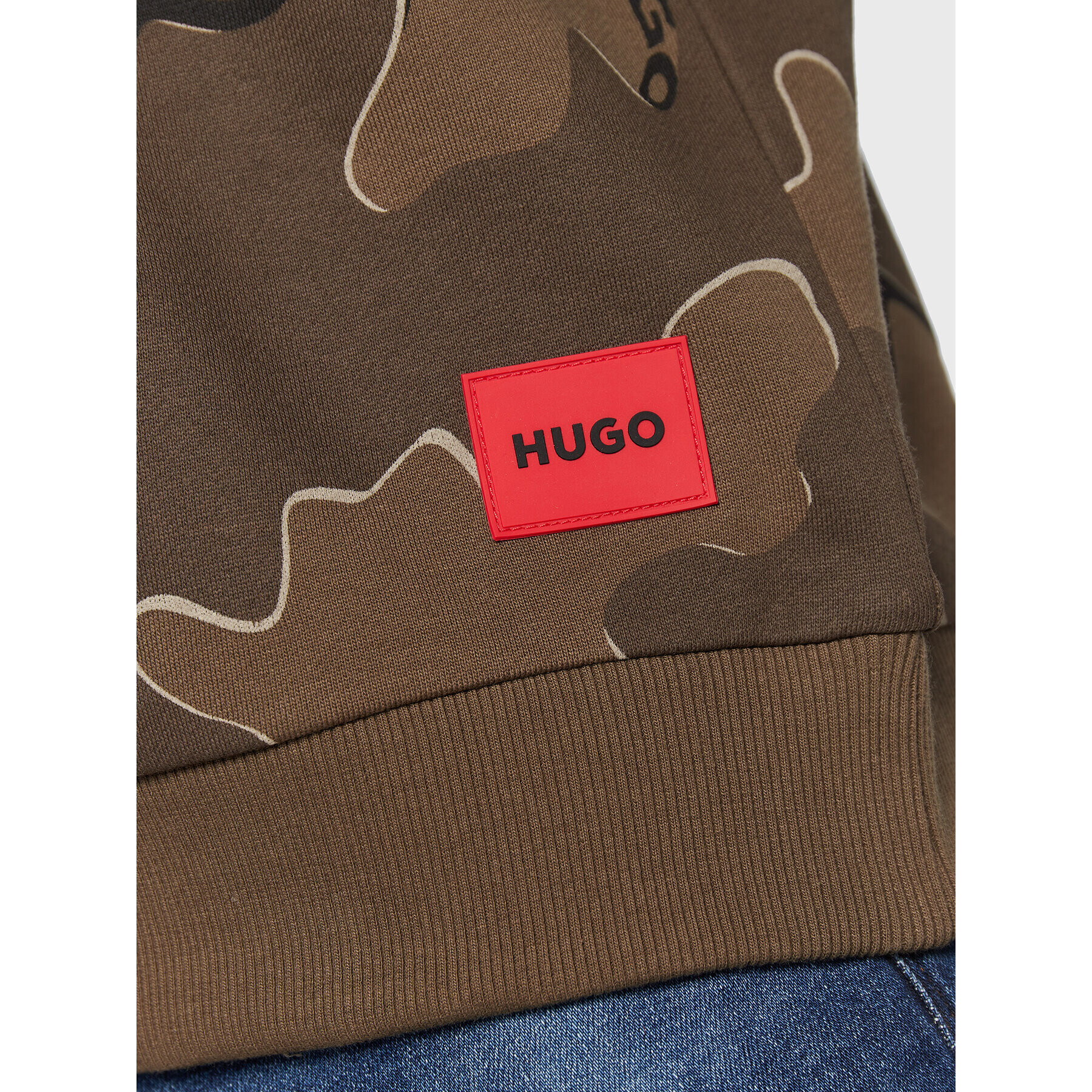 Hugo Mikina Durdock 50481347 Kaki Relaxed Fit - Pepit.sk