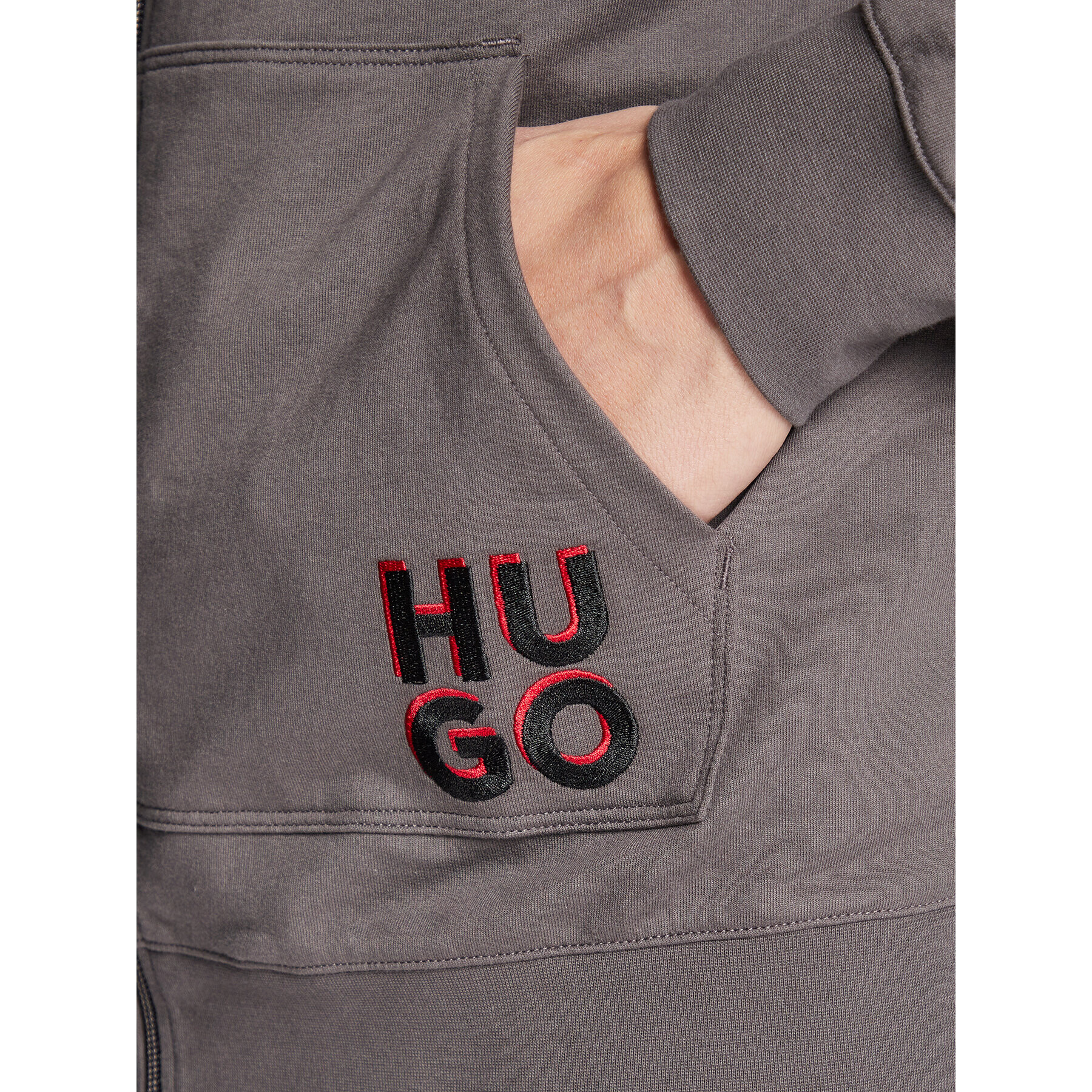 Hugo Mikina Monologo 50478933 Sivá Relaxed Fit - Pepit.sk