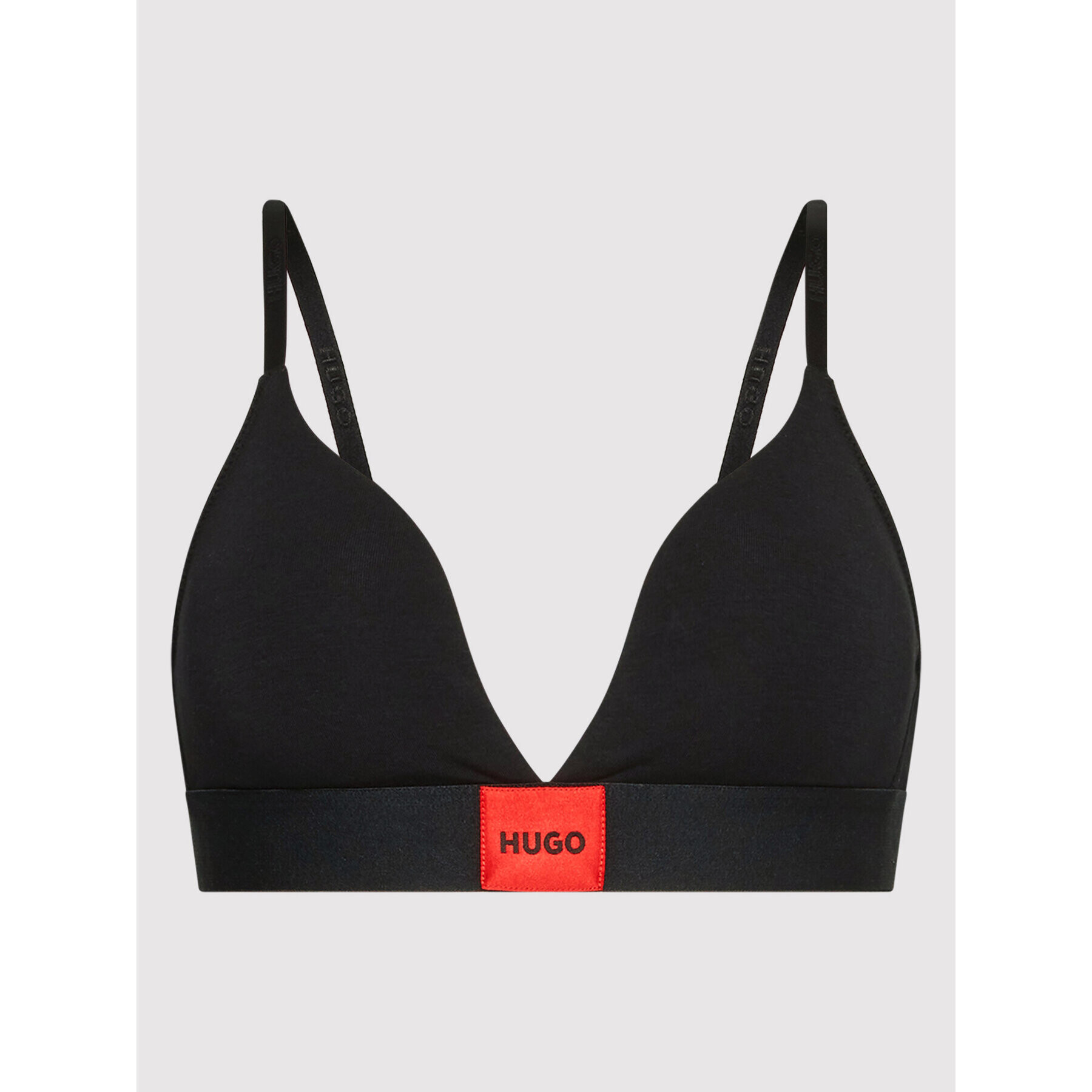 Hugo Podprsenka Bralette Triangle Red Label 50469647 Čierna - Pepit.sk