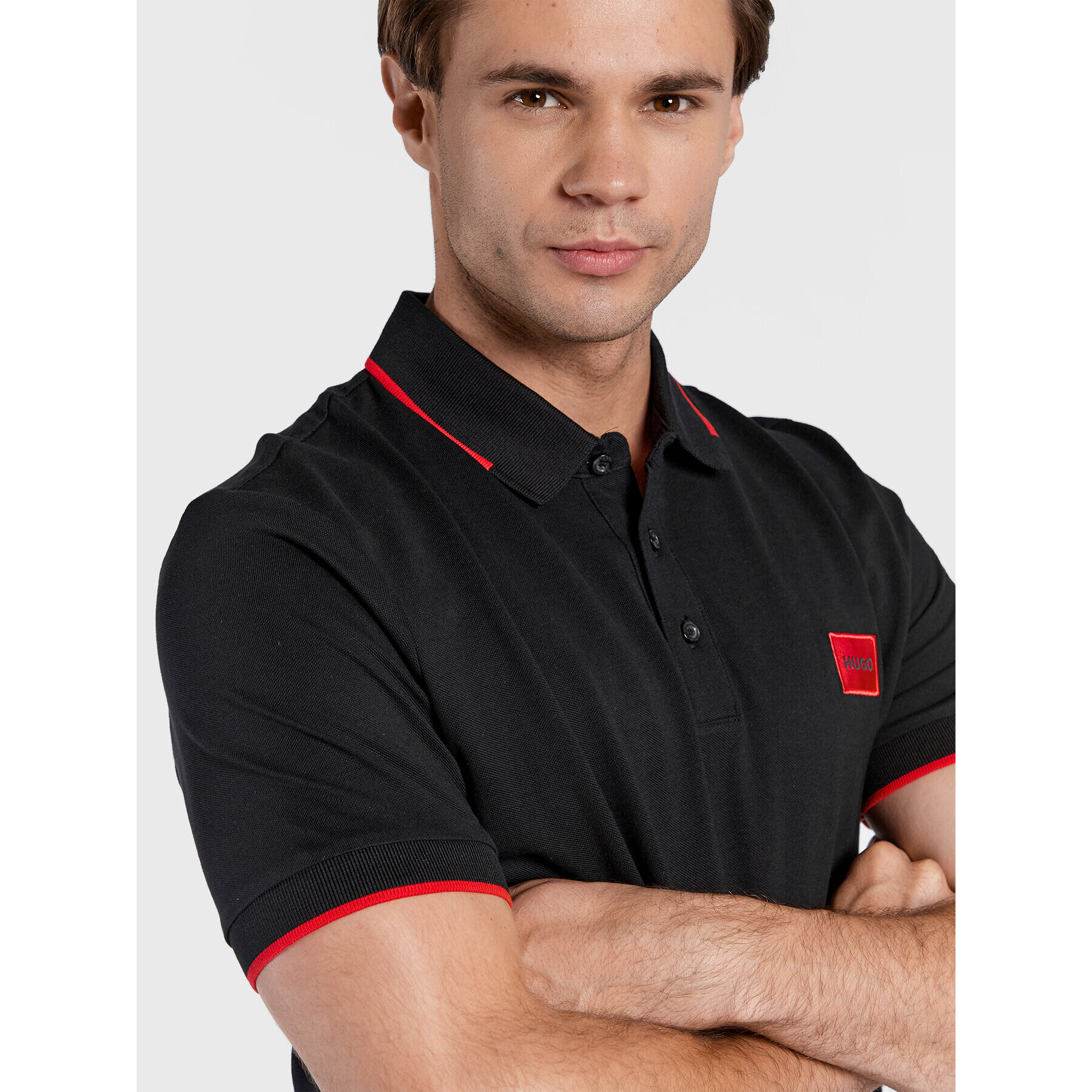 Hugo Polokošeľa Deresino 50467384 Čierna Slim Fit - Pepit.sk