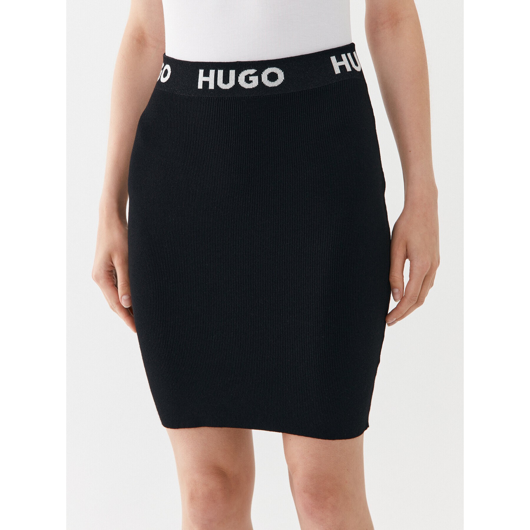 Hugo Puzdrová sukňa Sarmola 50493756 Čierna Slim Fit - Pepit.sk