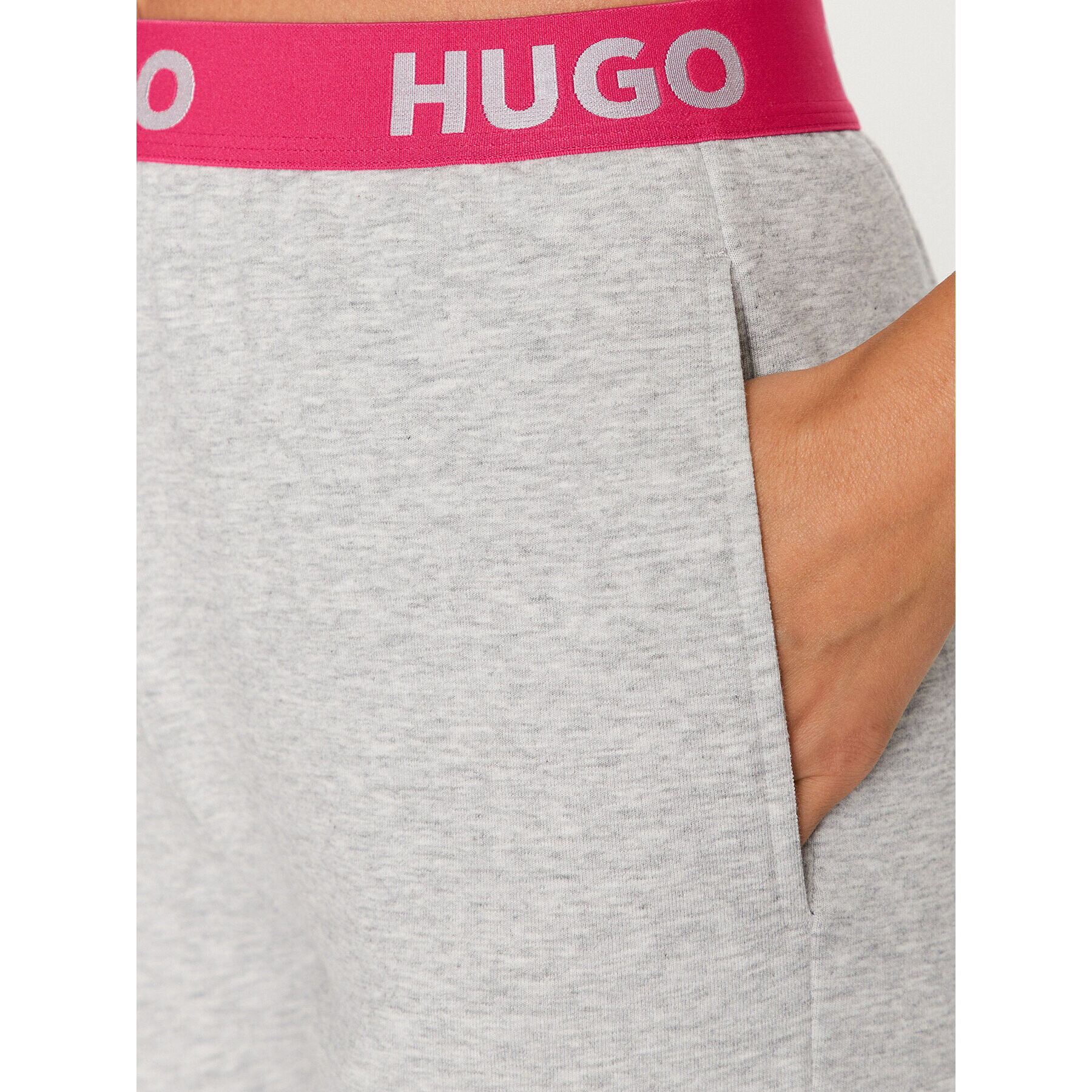 Hugo Pyžamové nohavice Sporty Logo 50490598 Sivá Regular Fit - Pepit.sk