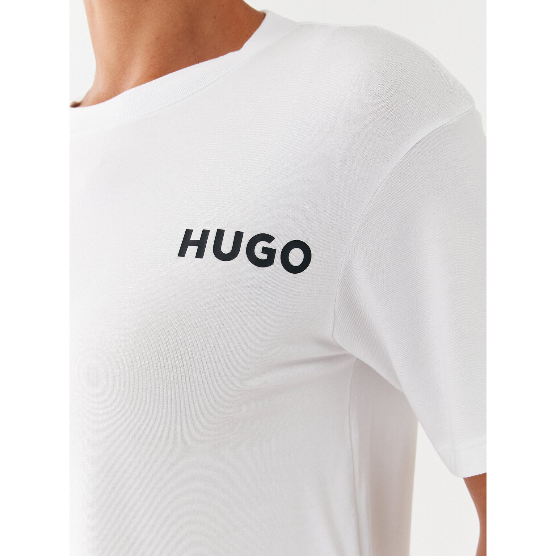 Hugo Pyžamový top Unite 50490707 Biela Relaxed Fit - Pepit.sk