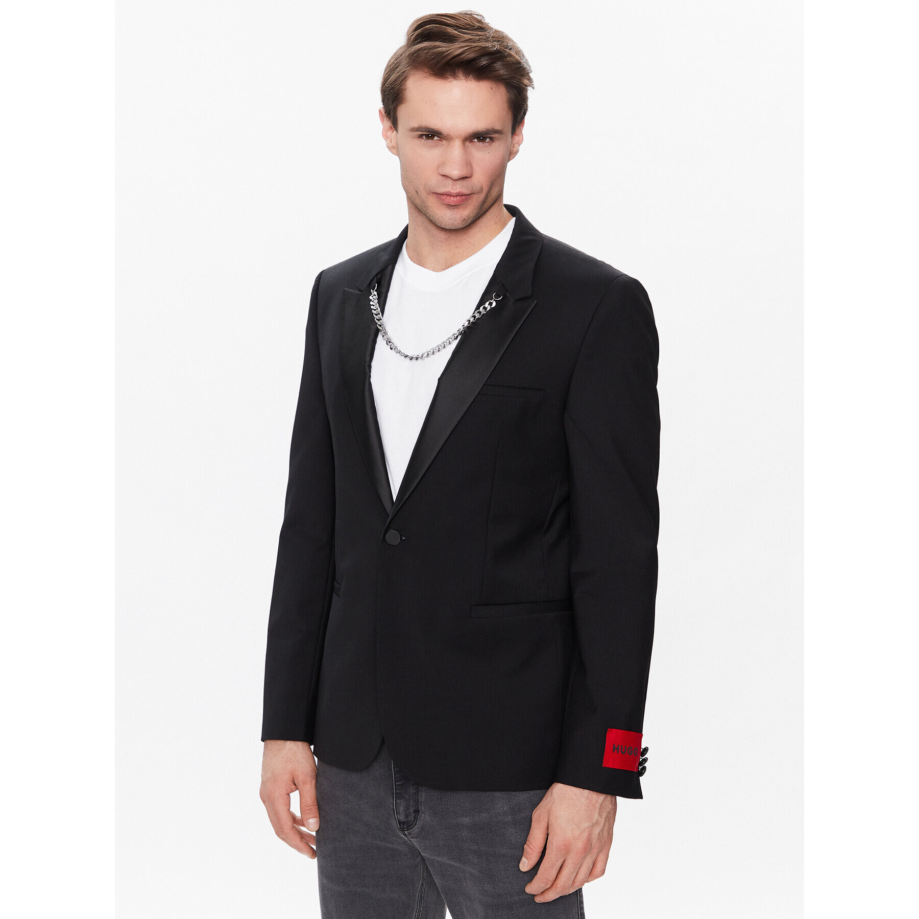 Hugo Sako 50483142 Čierna Extra Slim Fit - Pepit.sk