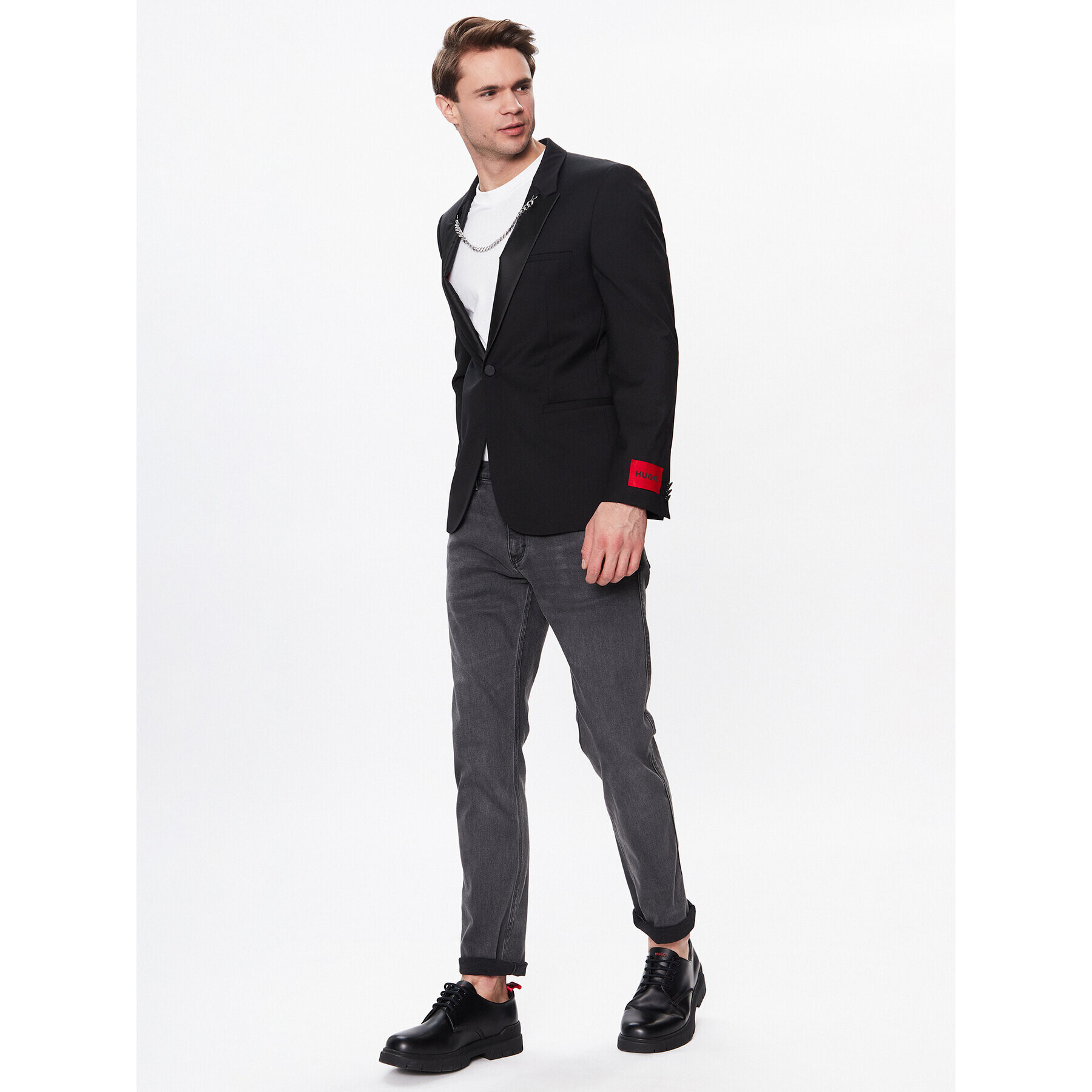 Hugo Sako 50483142 Čierna Extra Slim Fit - Pepit.sk