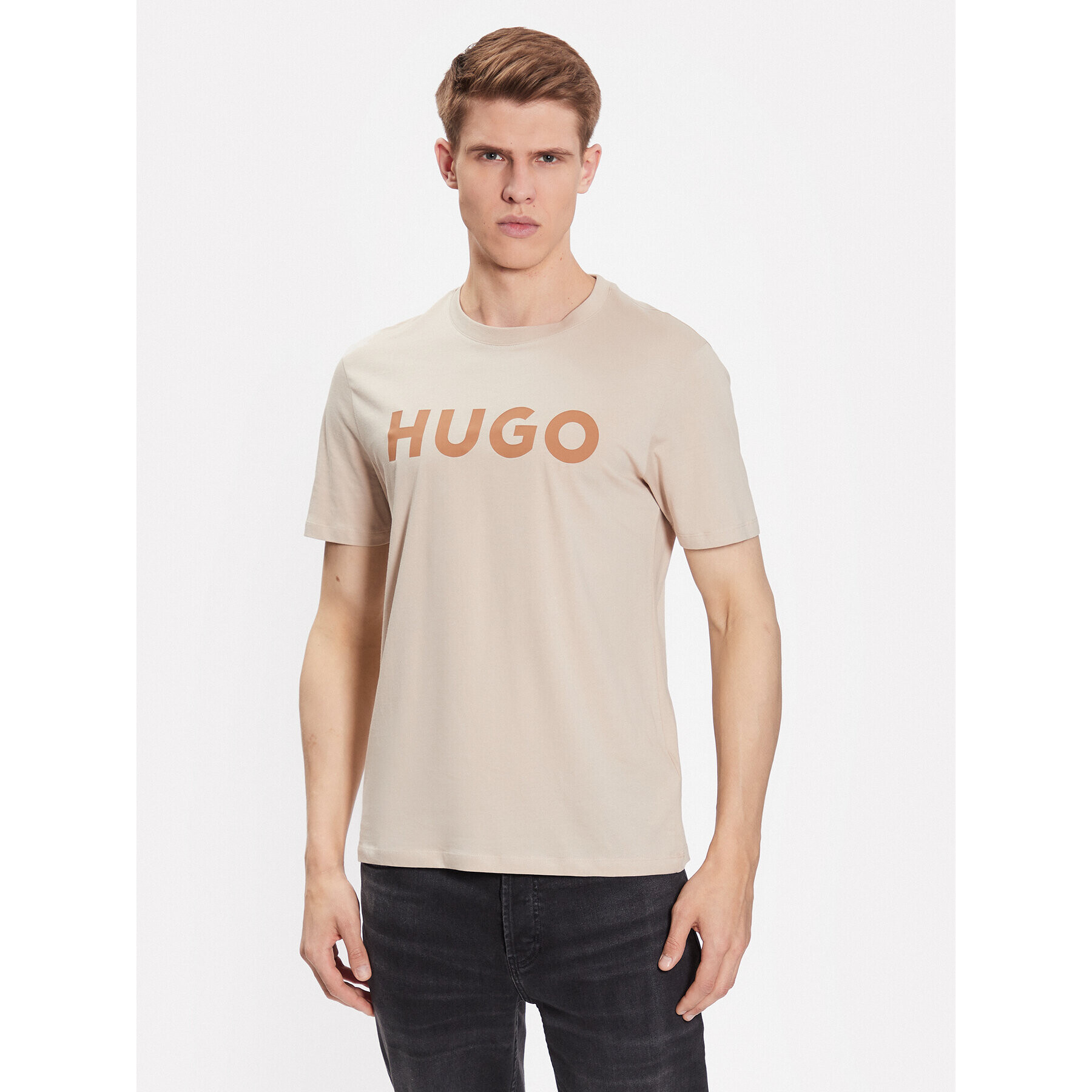 Hugo Tričko 50467556 Béžová Regular Fit - Pepit.sk