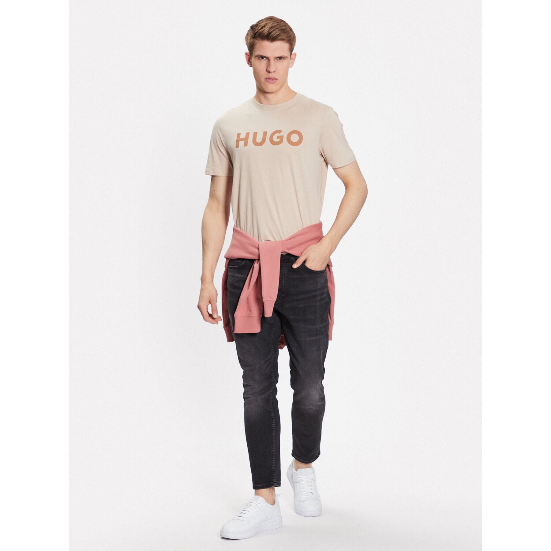 Hugo Tričko 50467556 Béžová Regular Fit - Pepit.sk