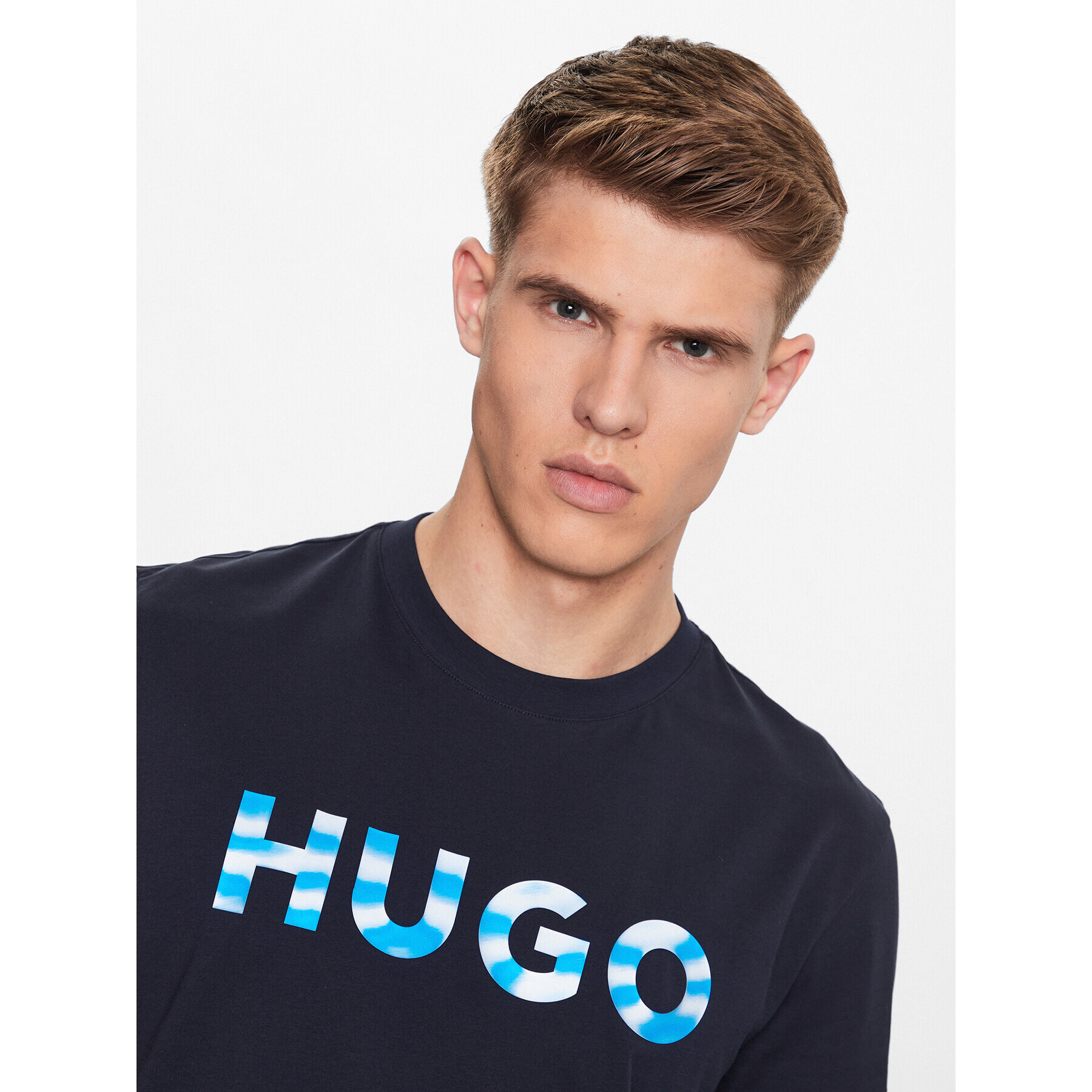 Hugo Tričko 50489662 Tmavomodrá Regular Fit - Pepit.sk