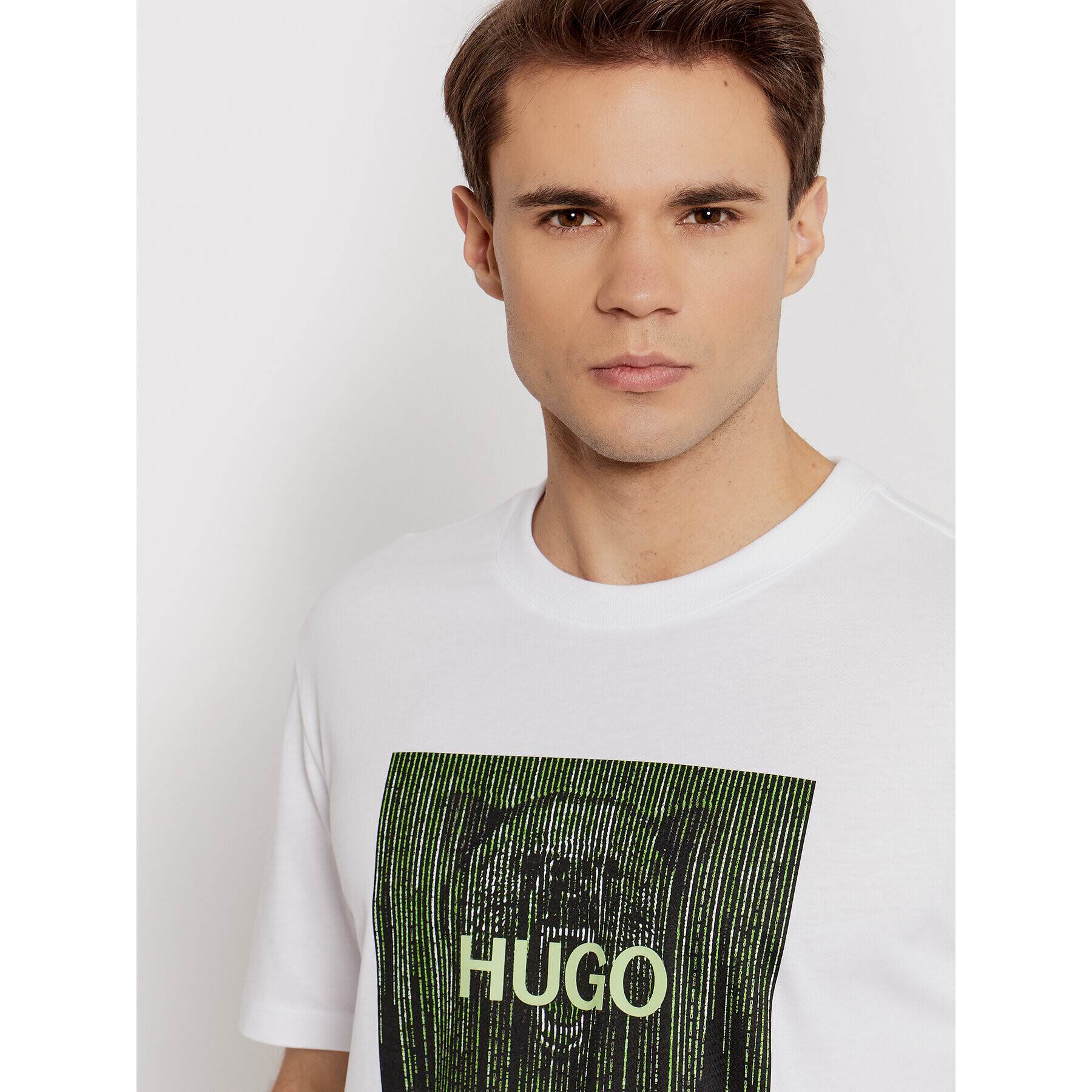 Hugo Tričko Dintage 50463214 Biela Regular Fit - Pepit.sk