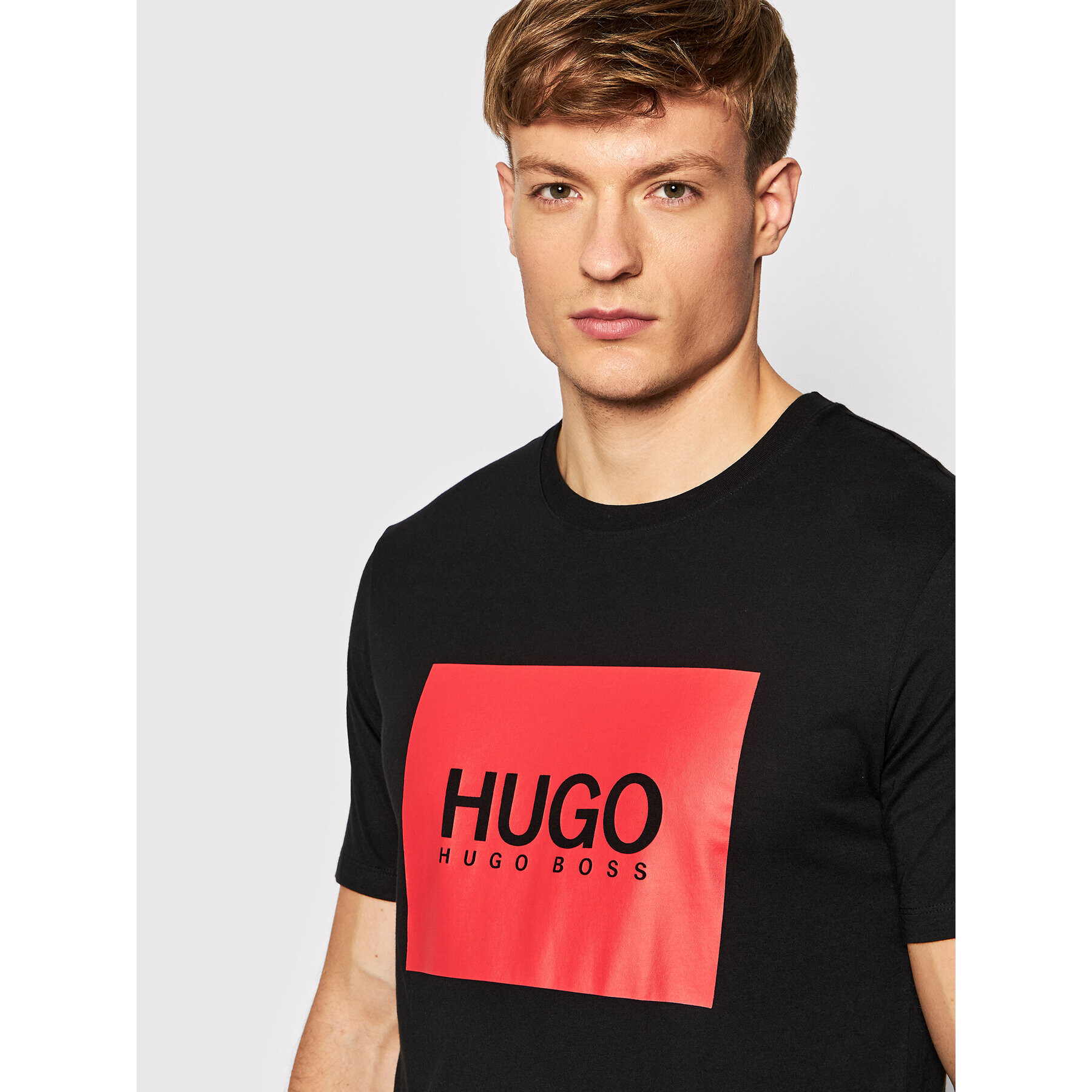 Hugo Tričko Dolive214 50456378 Čierna Regular Fit - Pepit.sk