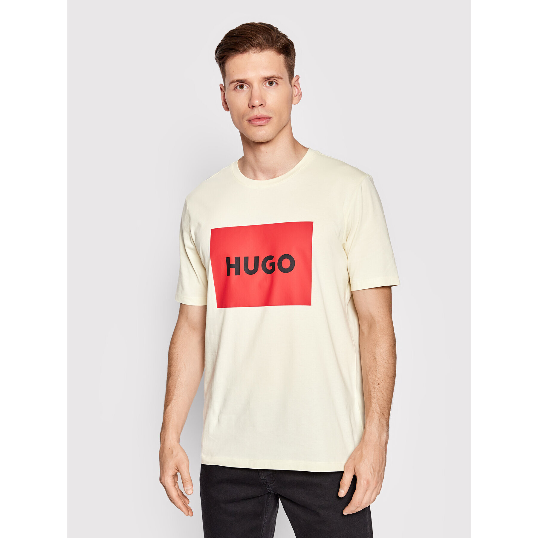 Hugo Tričko Dulive222 50467952 Žltá Regular Fit - Pepit.sk