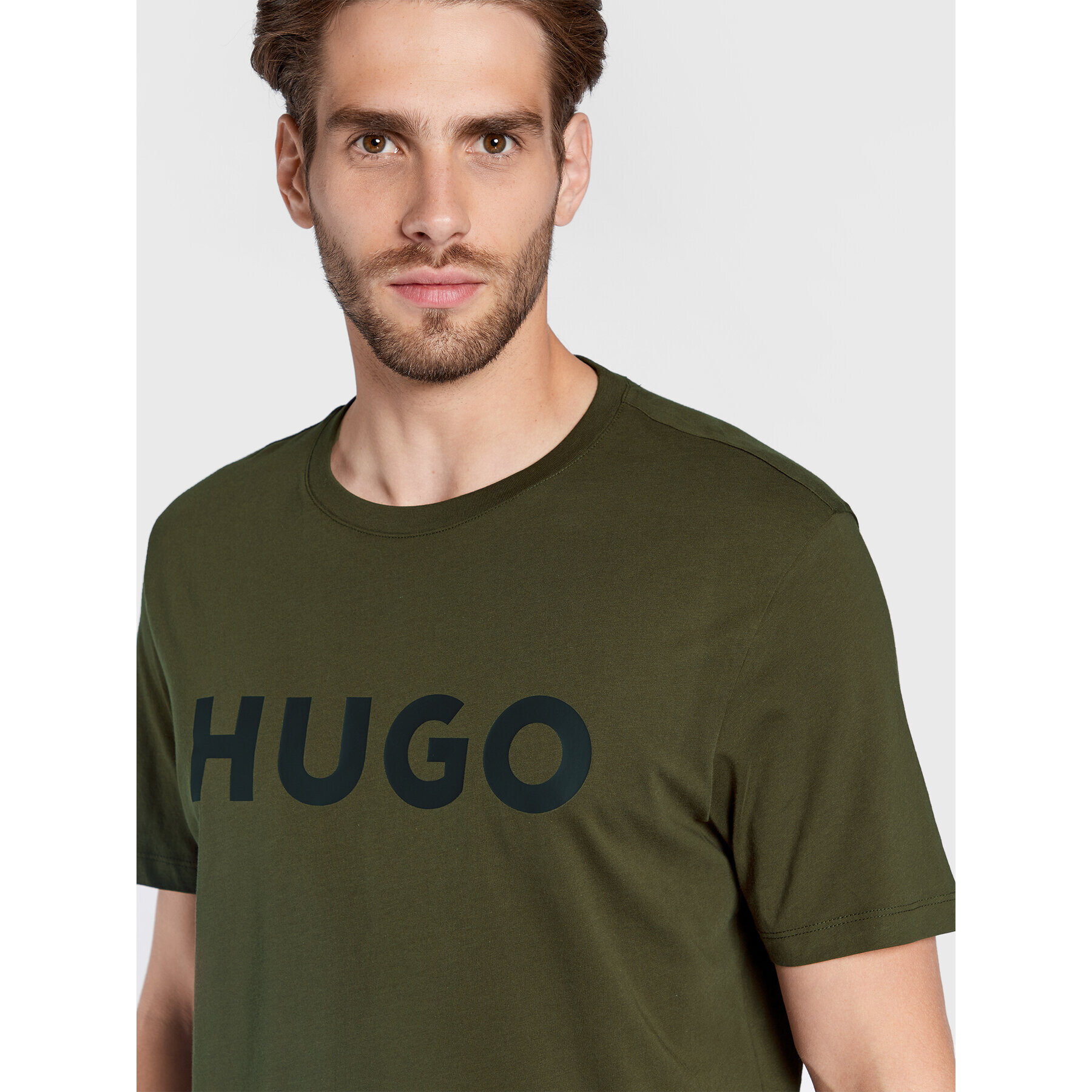 Hugo Tričko Dulivio 50467556 Zelená Regular Fit - Pepit.sk