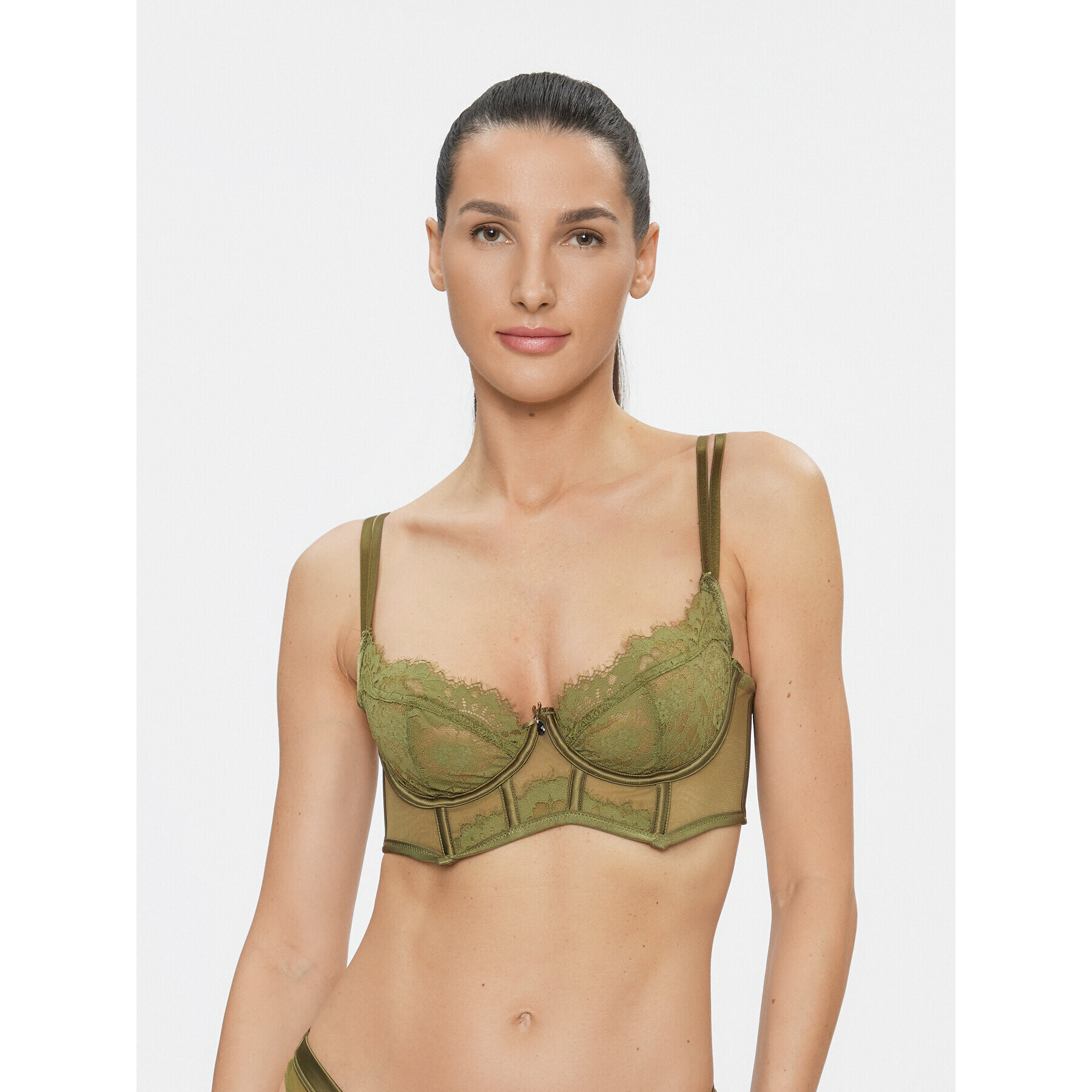 Hunkemöller Podprsenka Bralette Amelie Ud Ll 203526 Zelená - Pepit.sk