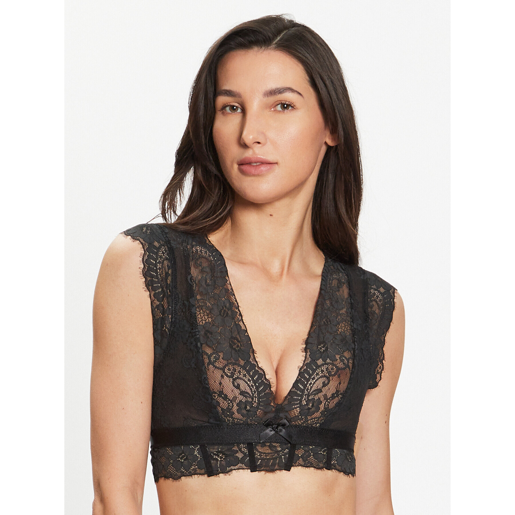 Hunkemöller Podprsenka Bralette Catrin 202215 Čierna - Pepit.sk